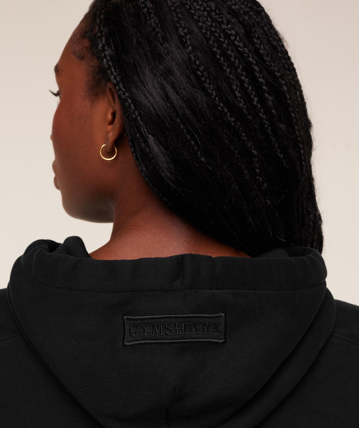 Gymshark Pump Cover Structured Fleece Hoodie - Black/Wash