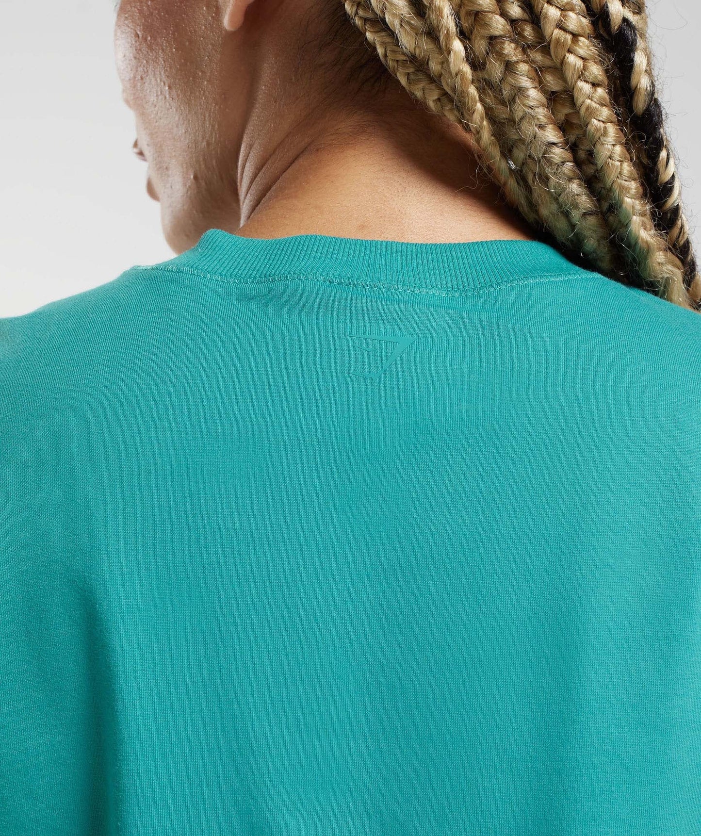 Gymshark Cotton Boxy Crop Top - Jewel Green