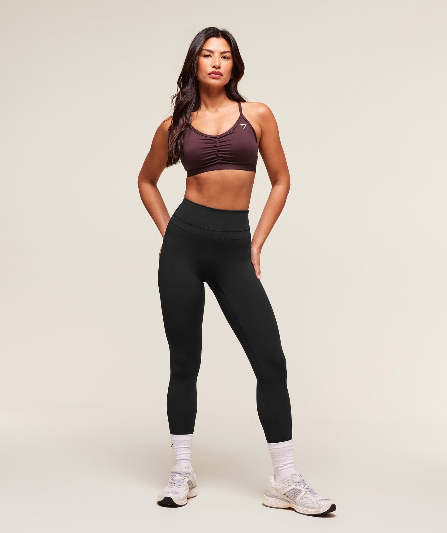 Gymshark Ruched Sports Bra - Cherry Purple