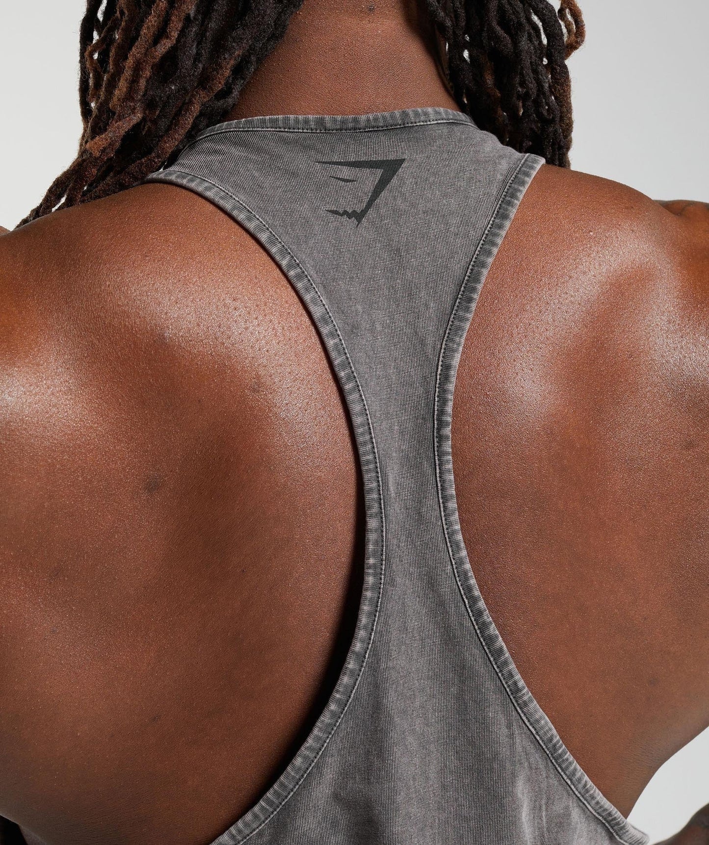 Gymshark Power Washed Stringer - Onyx Grey
