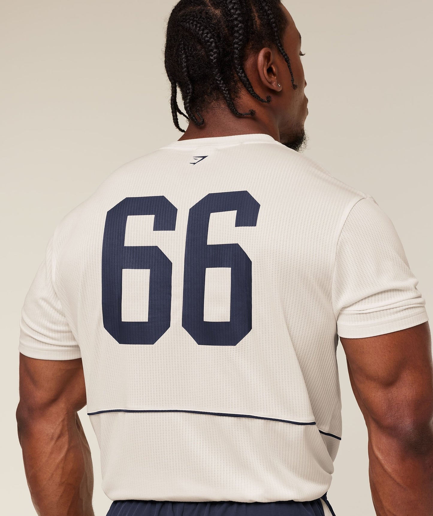 Gymshark Collegiate Tech T-Shirt - Soft White