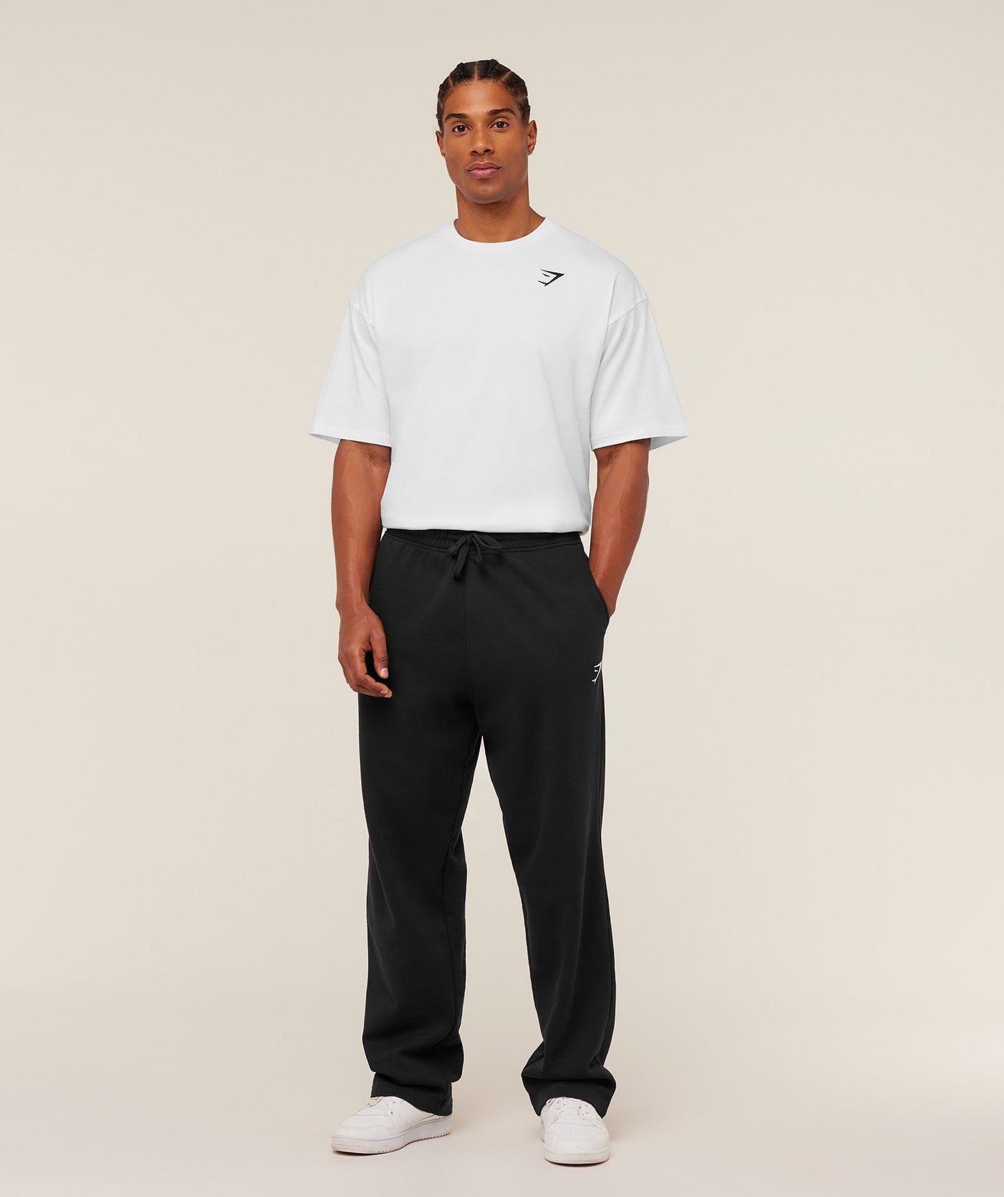 Gymshark Crest Oversized T-Shirt - GS White