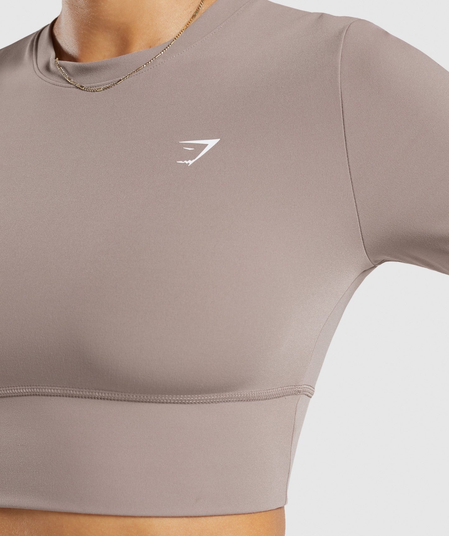 Gymshark Crossover Crop Top - Washed Mauve