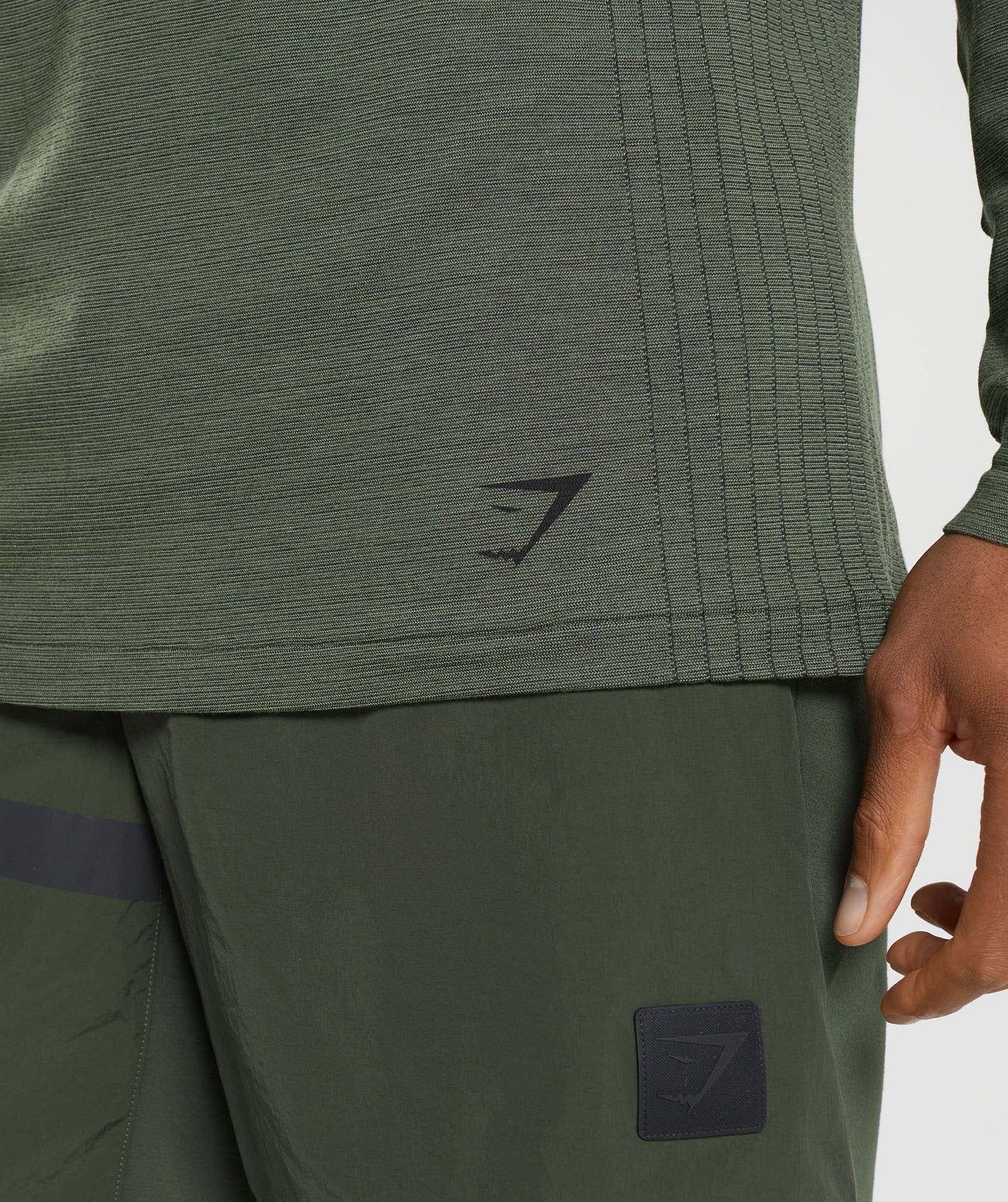 Gymshark Retake Seamless Long Sleeve T-Shirt - Core Olive