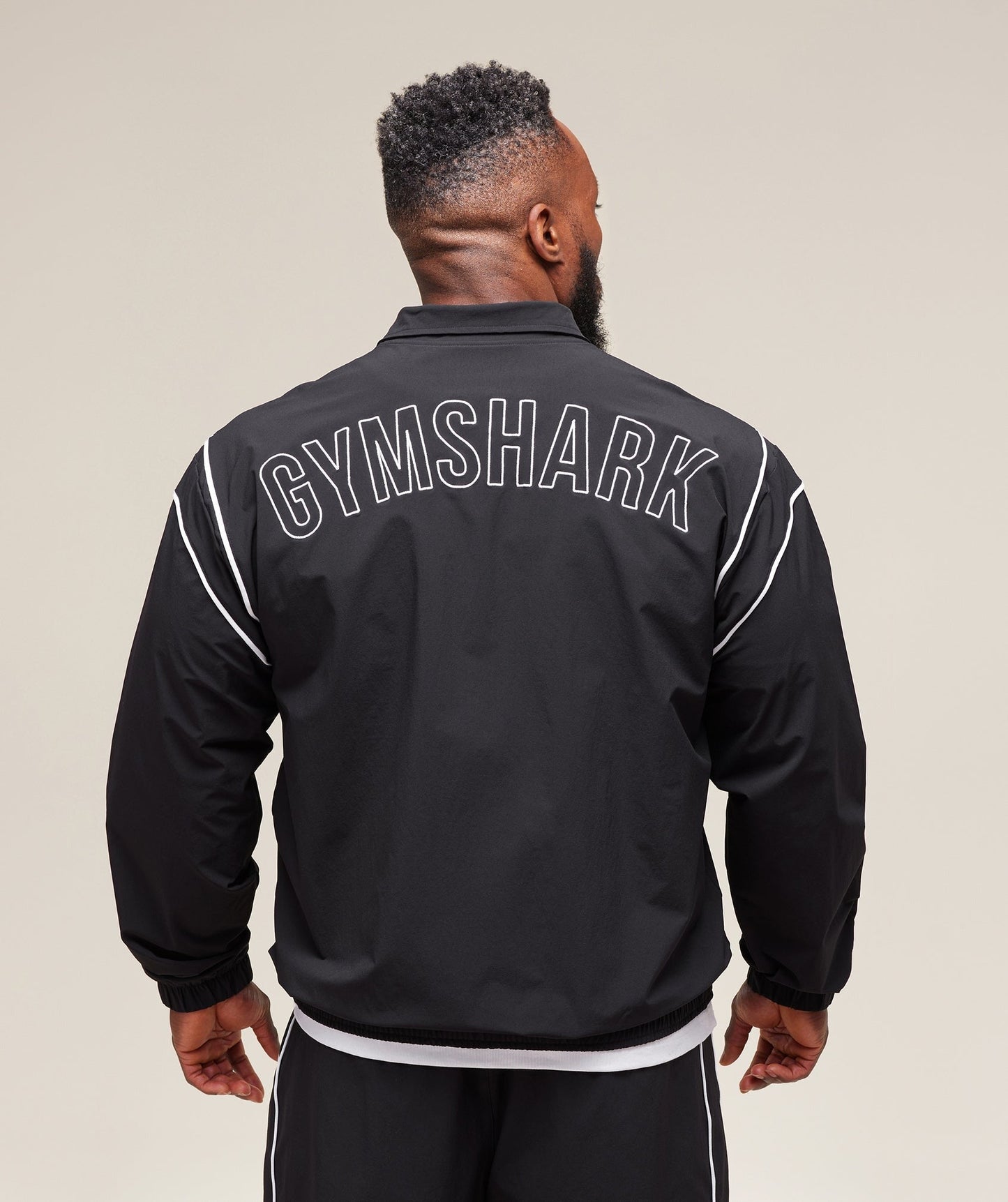 Gymshark Retro Crinkle Track Jacket - Black