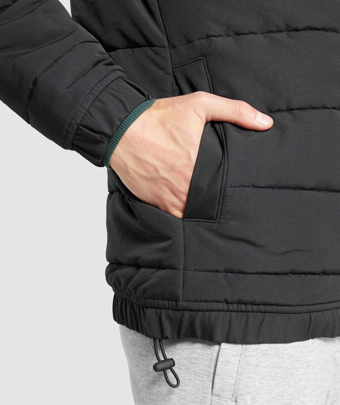 Gymshark Crest Puffer Jacket - Black
