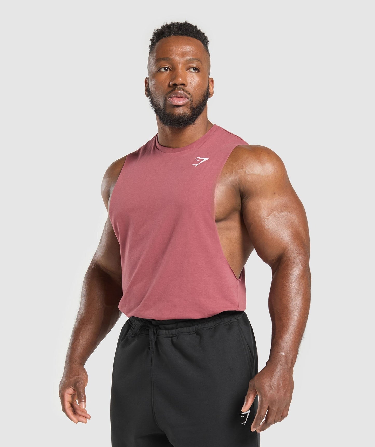 Gymshark Critical 2.0 Drop Arm Tank - Washed Berry Pink