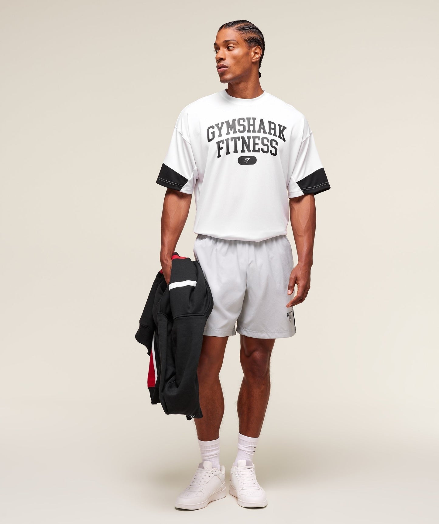 Gymshark Campus 7" Shorts - Light Grey