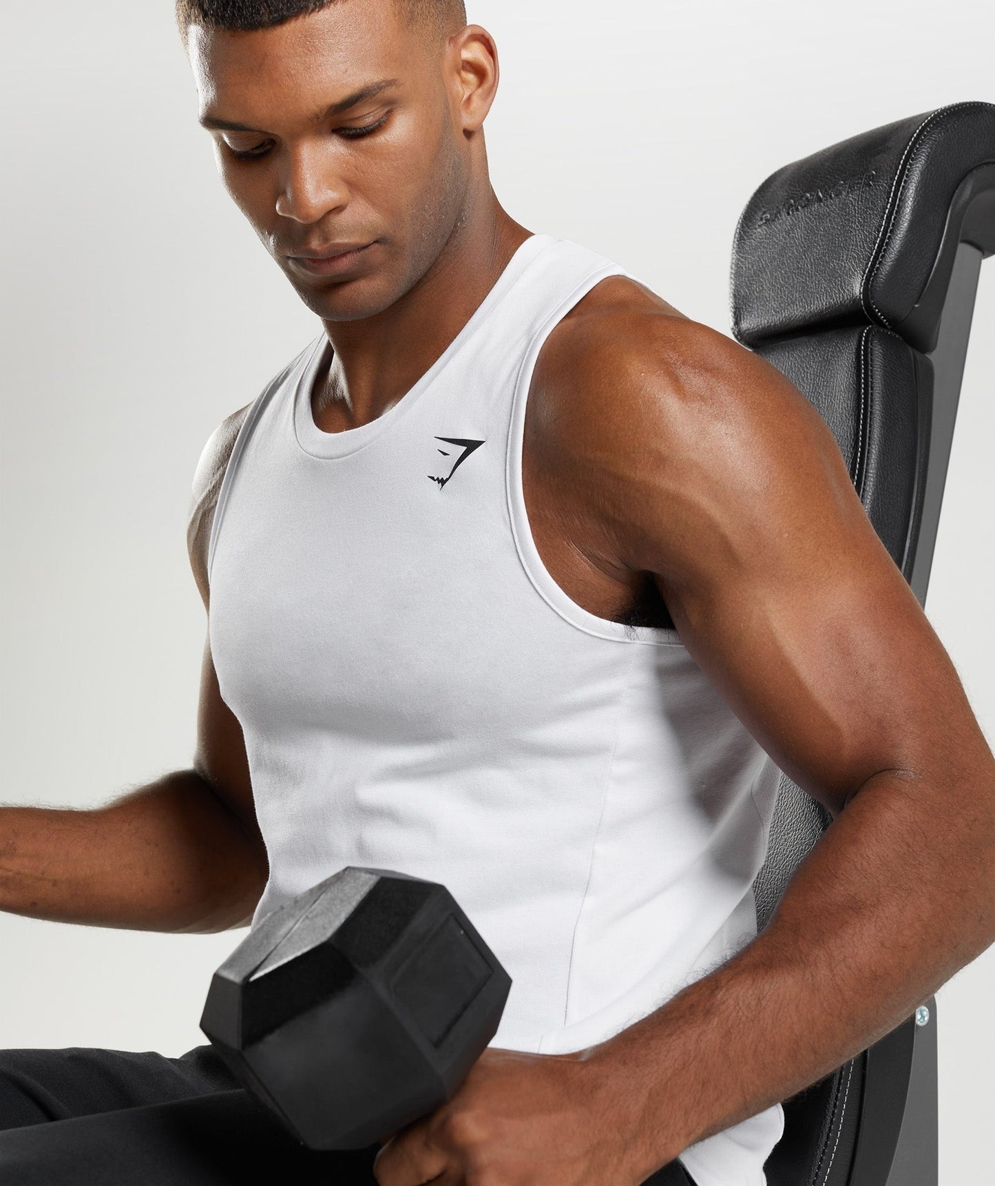 Gymshark React Tank - White