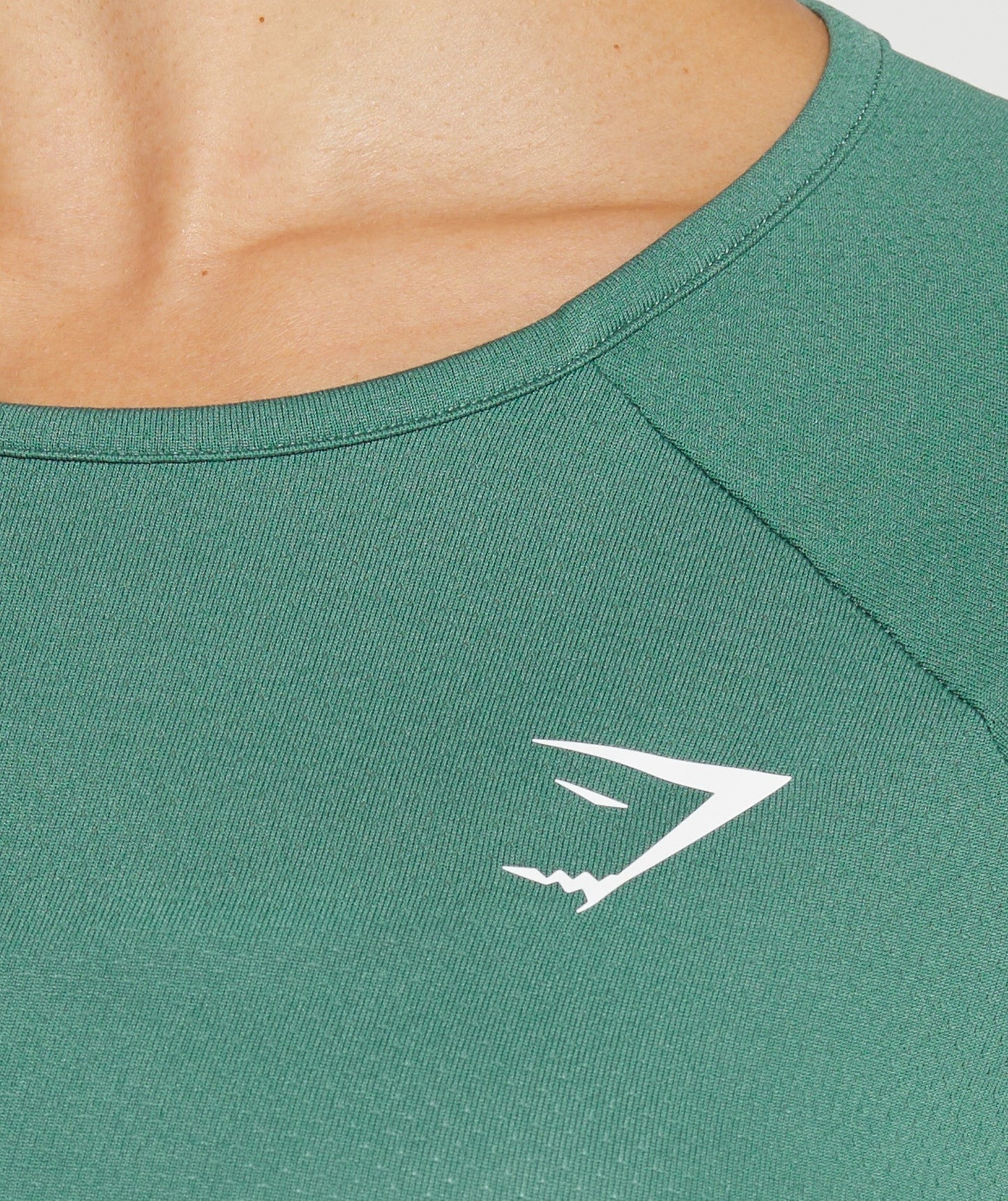 Gymshark Training Long Sleeve Crop Top - Hoya Green