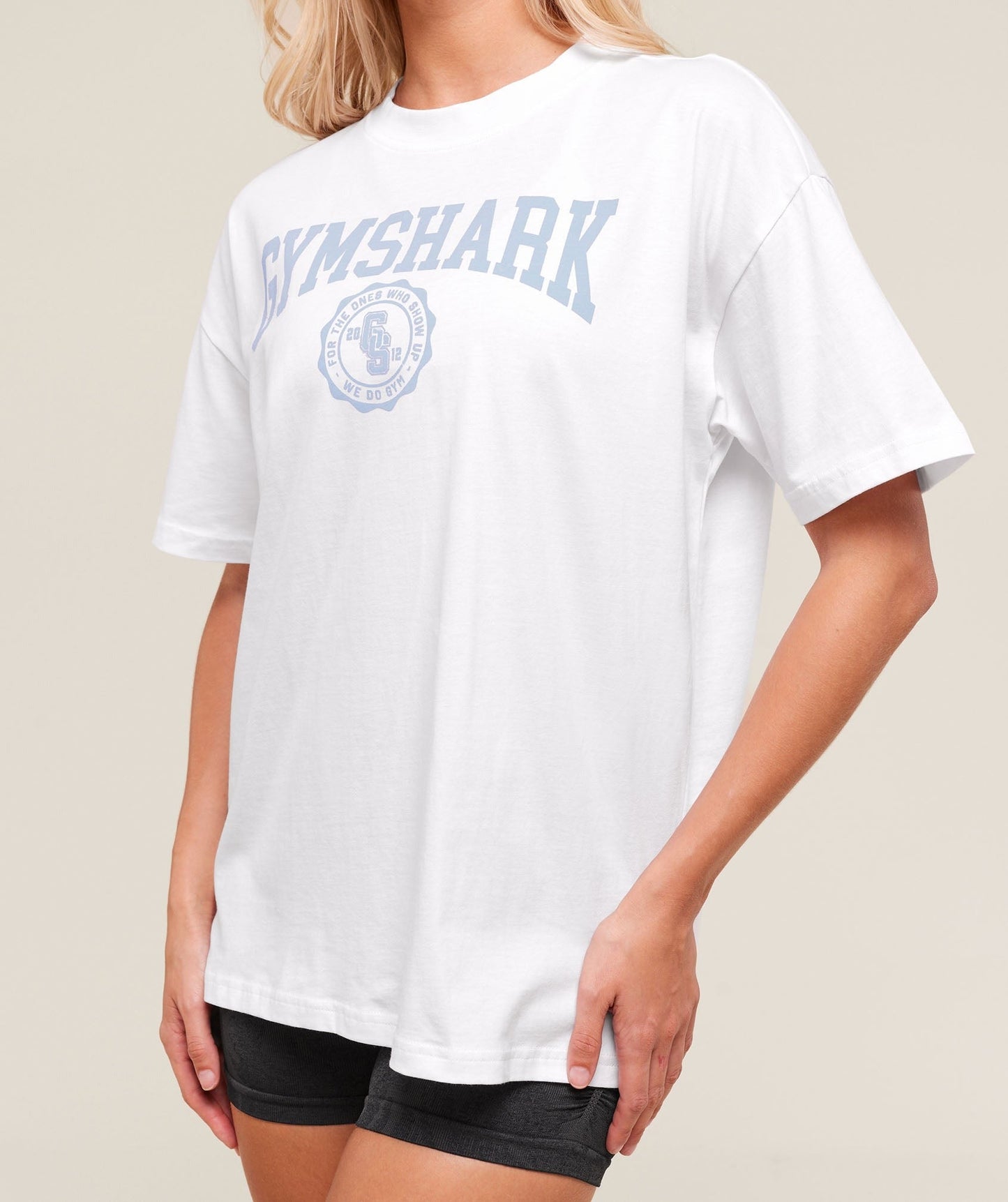 Gymshark Collegiate Graphic T-Shirt - White