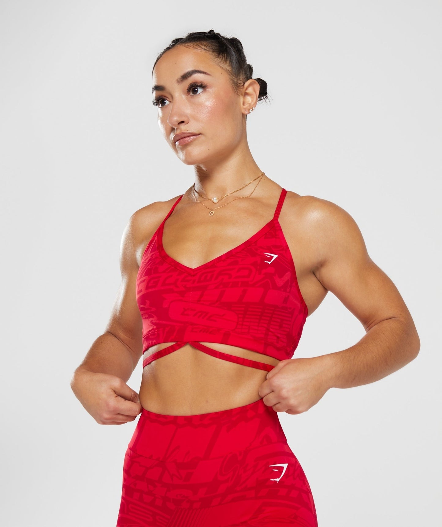 Gymshark GS Power Strappy Sports Bra - Zesty Red