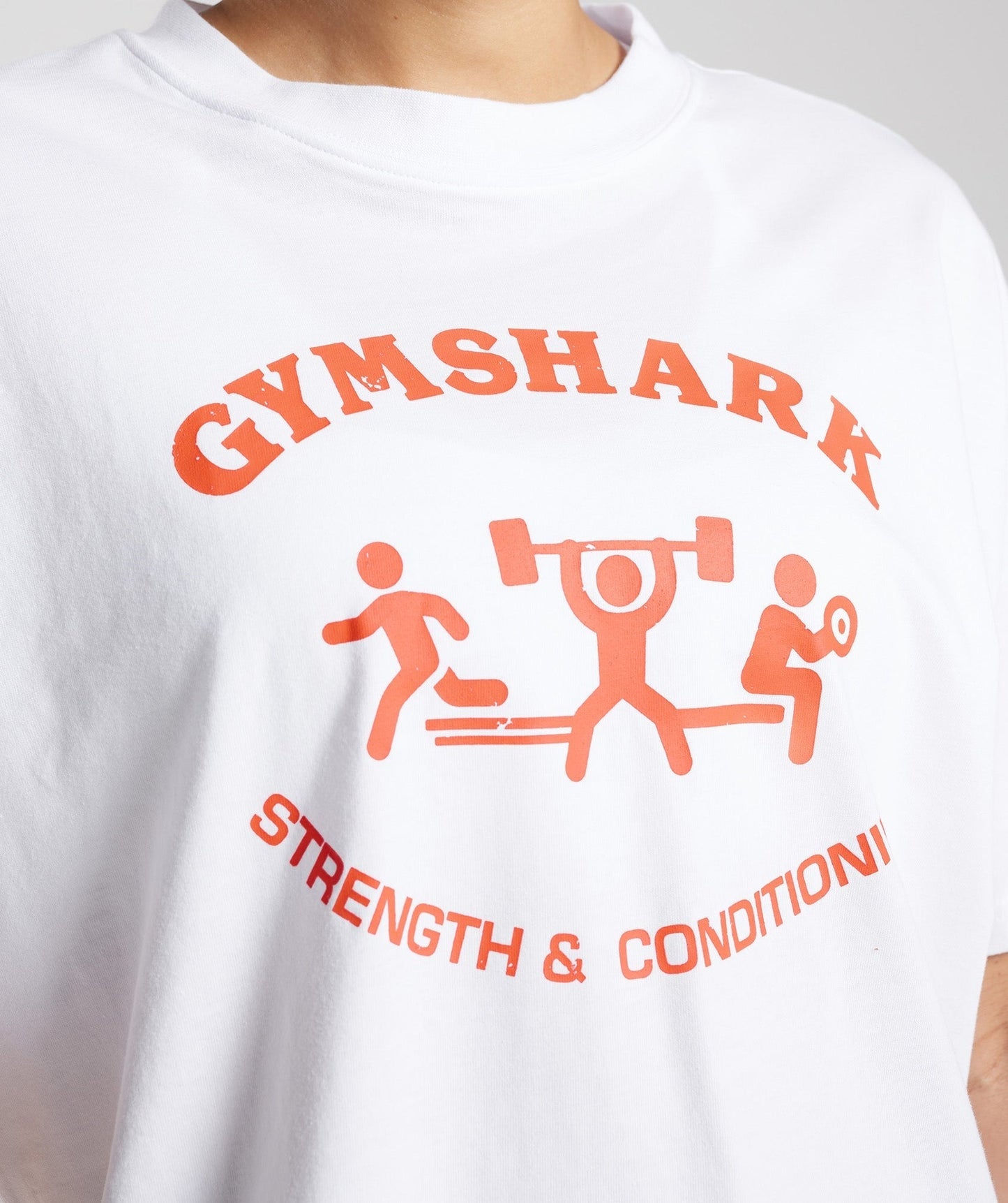 Gymshark Retro Graphic Oversized T-Shirt - White