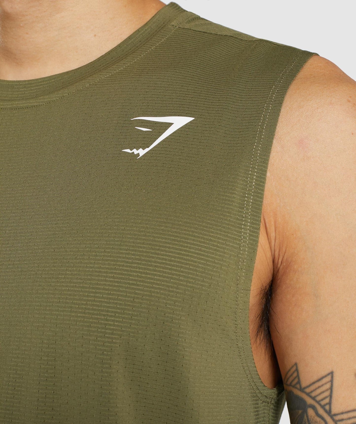 Gymshark Arrival Sleeveless Tee - Dark Green