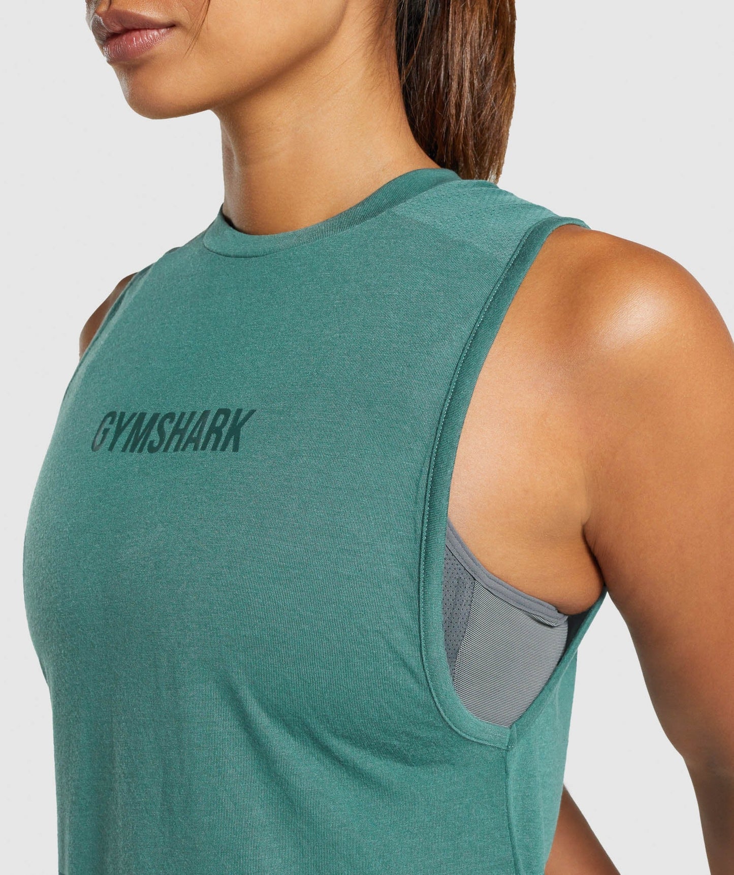 Gymshark Camo Graphic Tank - Dark Green