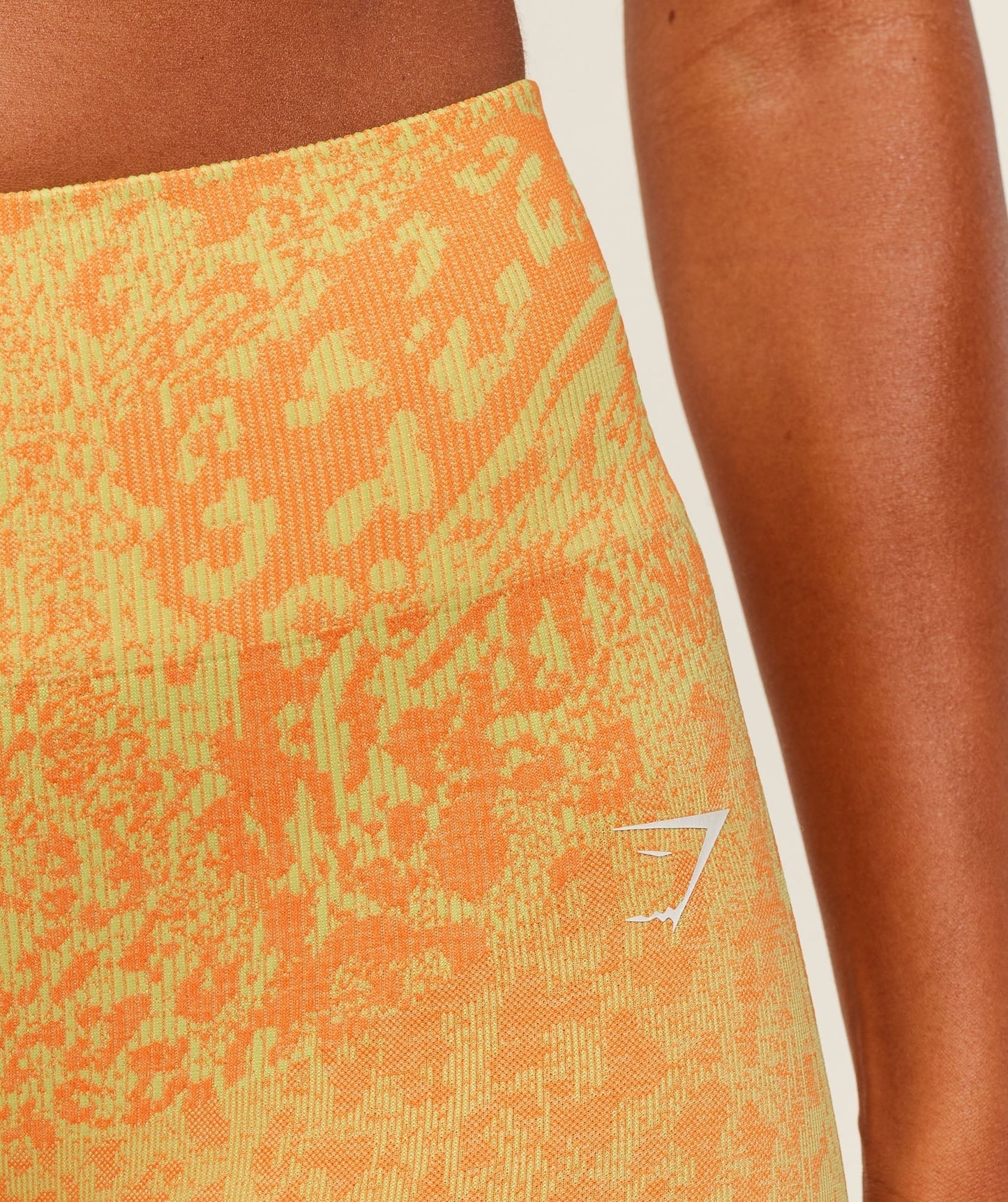Gymshark Adapt Animal X Whitney Leggings - Sorbet Yellow / Dayglow Peach