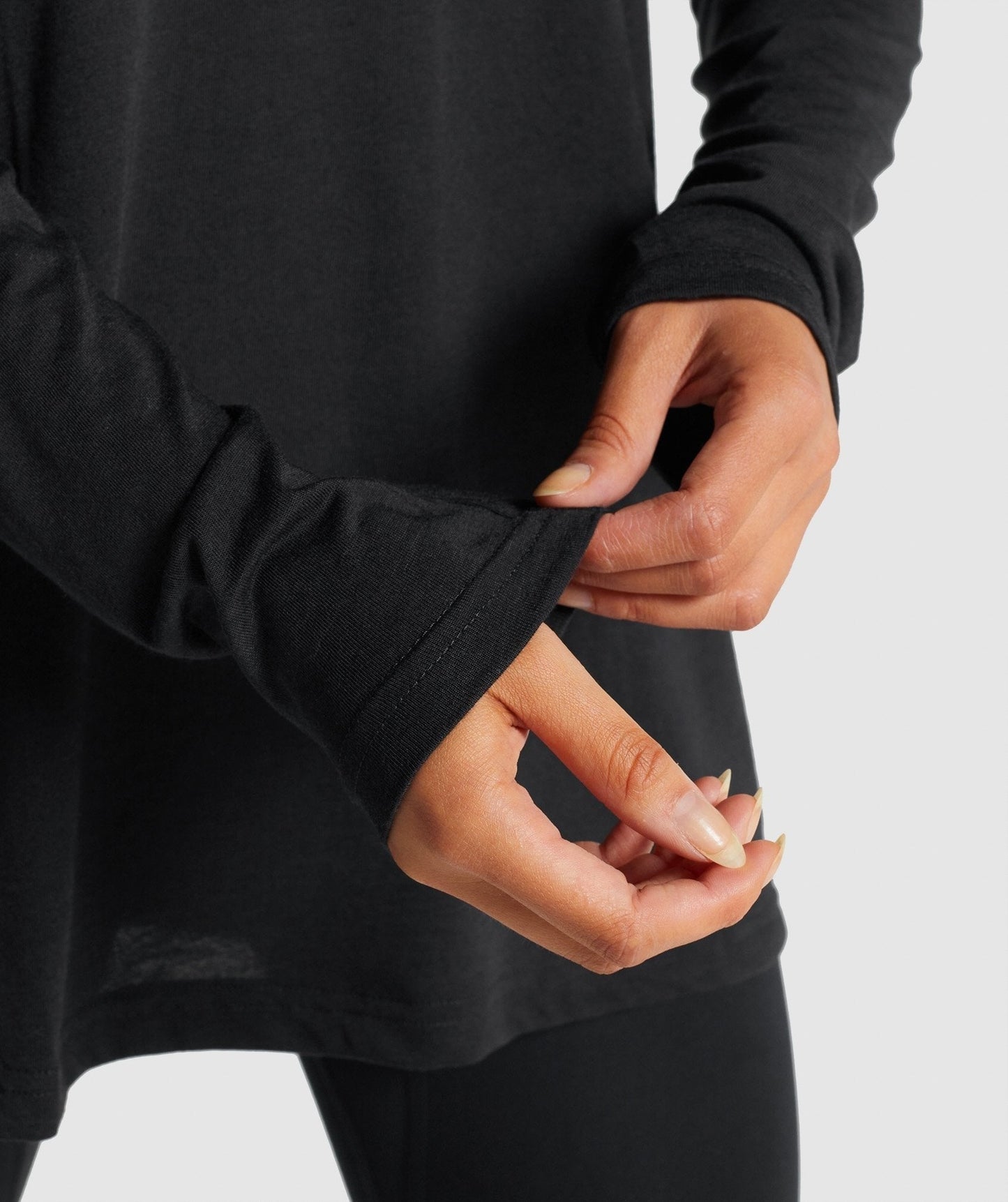 Gymshark Training Oversized Long Sleeve Top - Black