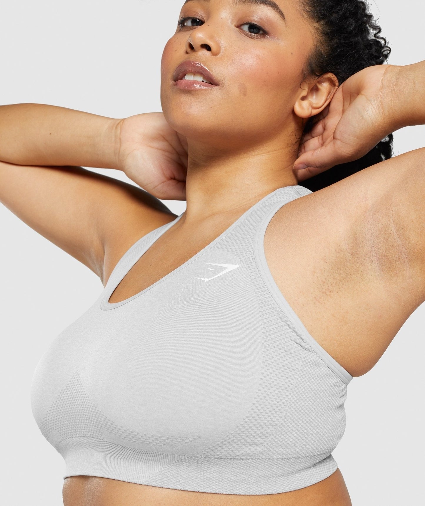 DNU - Gymshark Vital Seamless 2.0 Sports Bra - Light Grey Marl