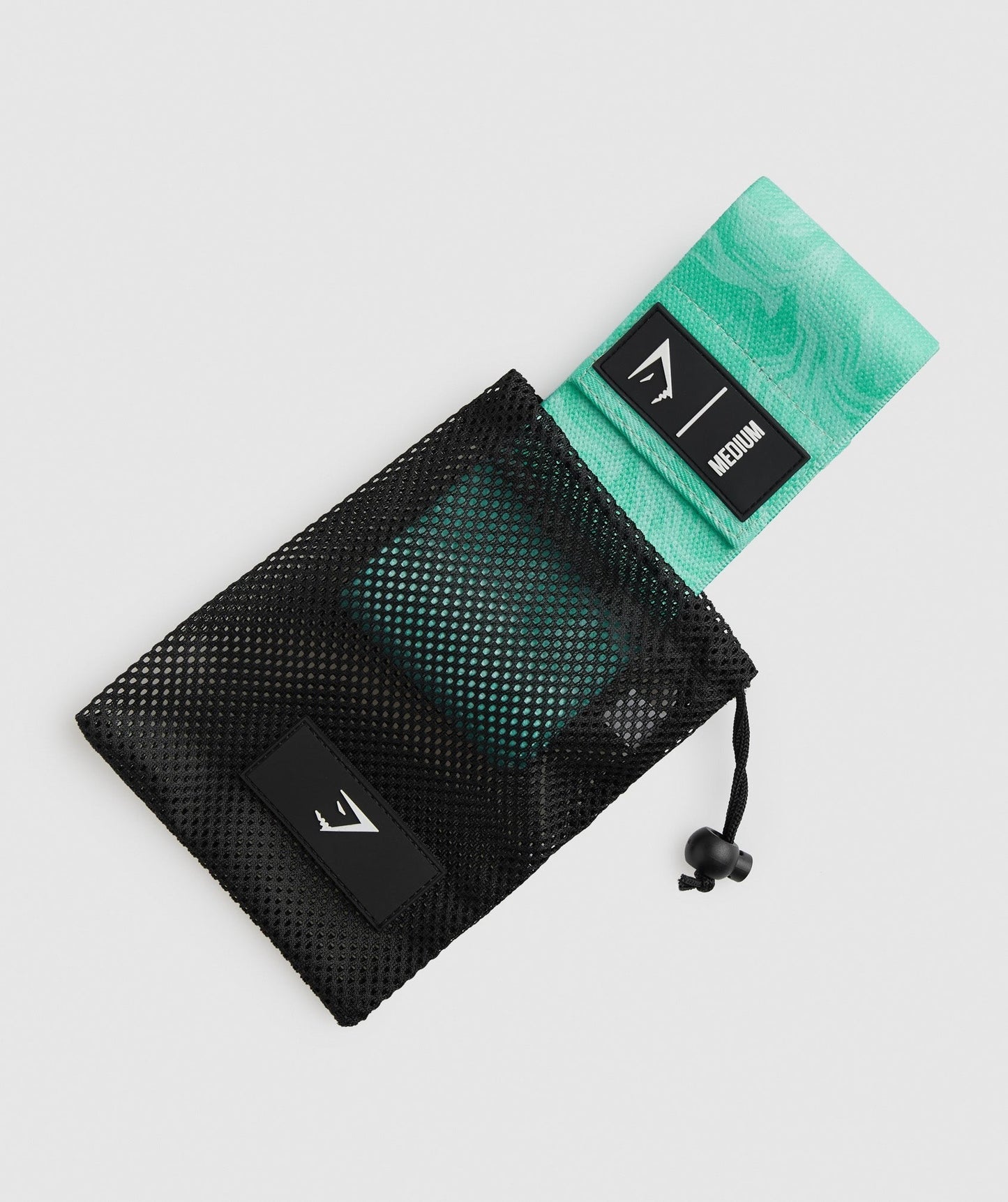Gymshark Medium Glute Band - Bright Turquoise Print