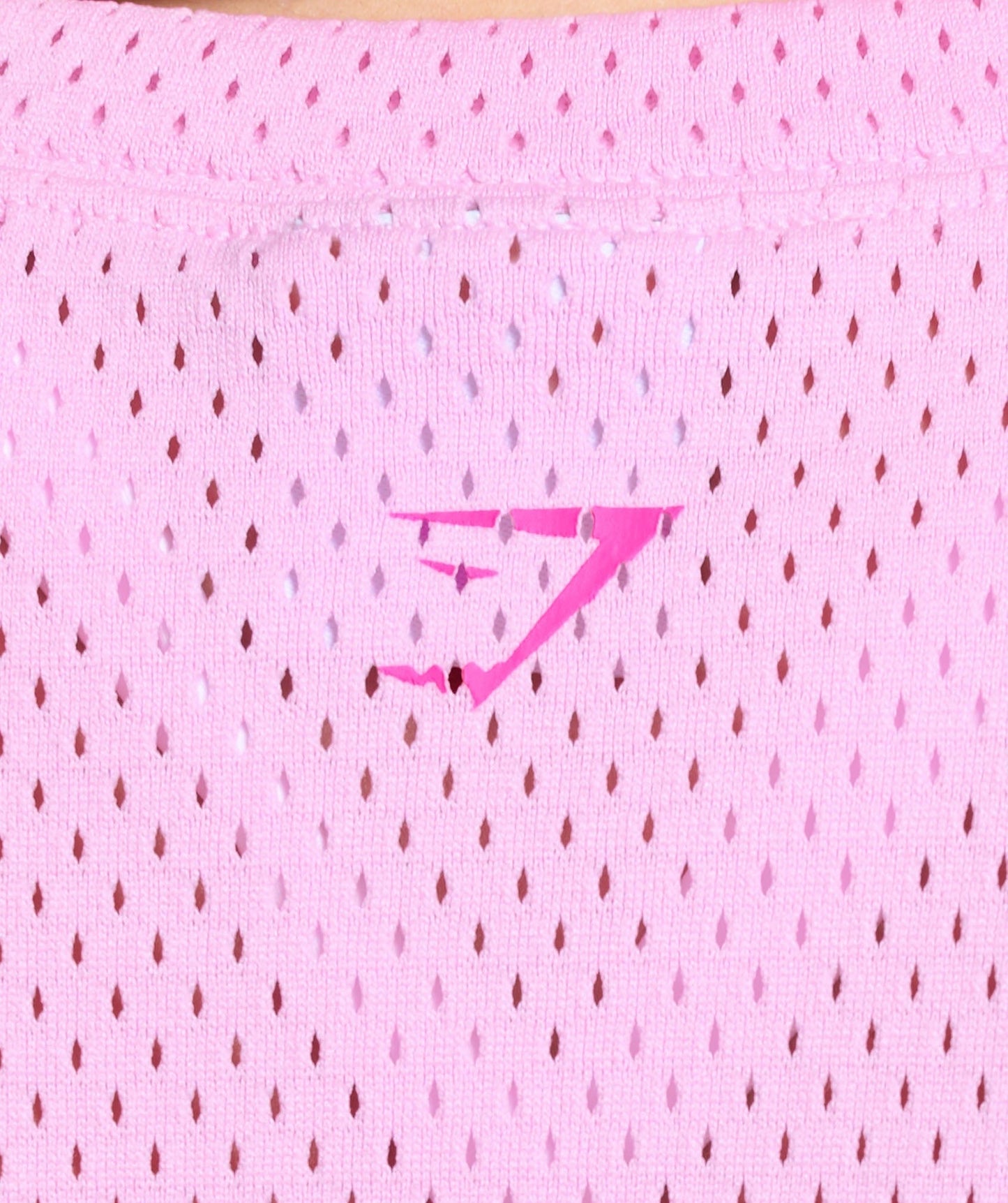 Gymshark Mesh Graphic Crop Top - Sour Pink