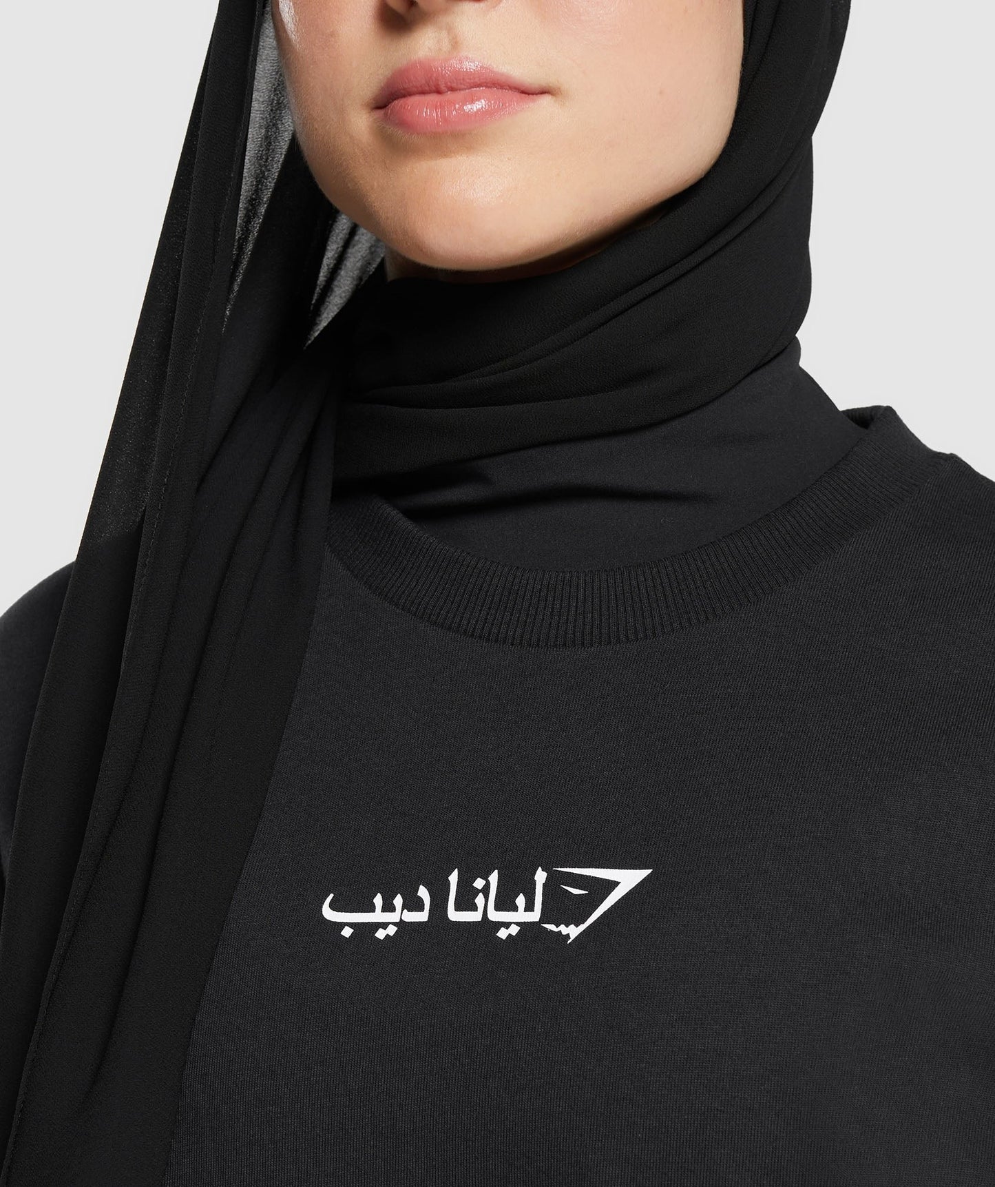 Gymshark GS X Leana Deeb Oversized Long Sleeve Top - Black