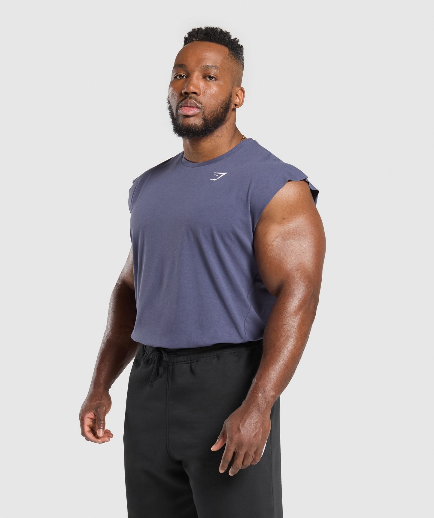 Gymshark Critical Cut Off Tank - Weighted Purple