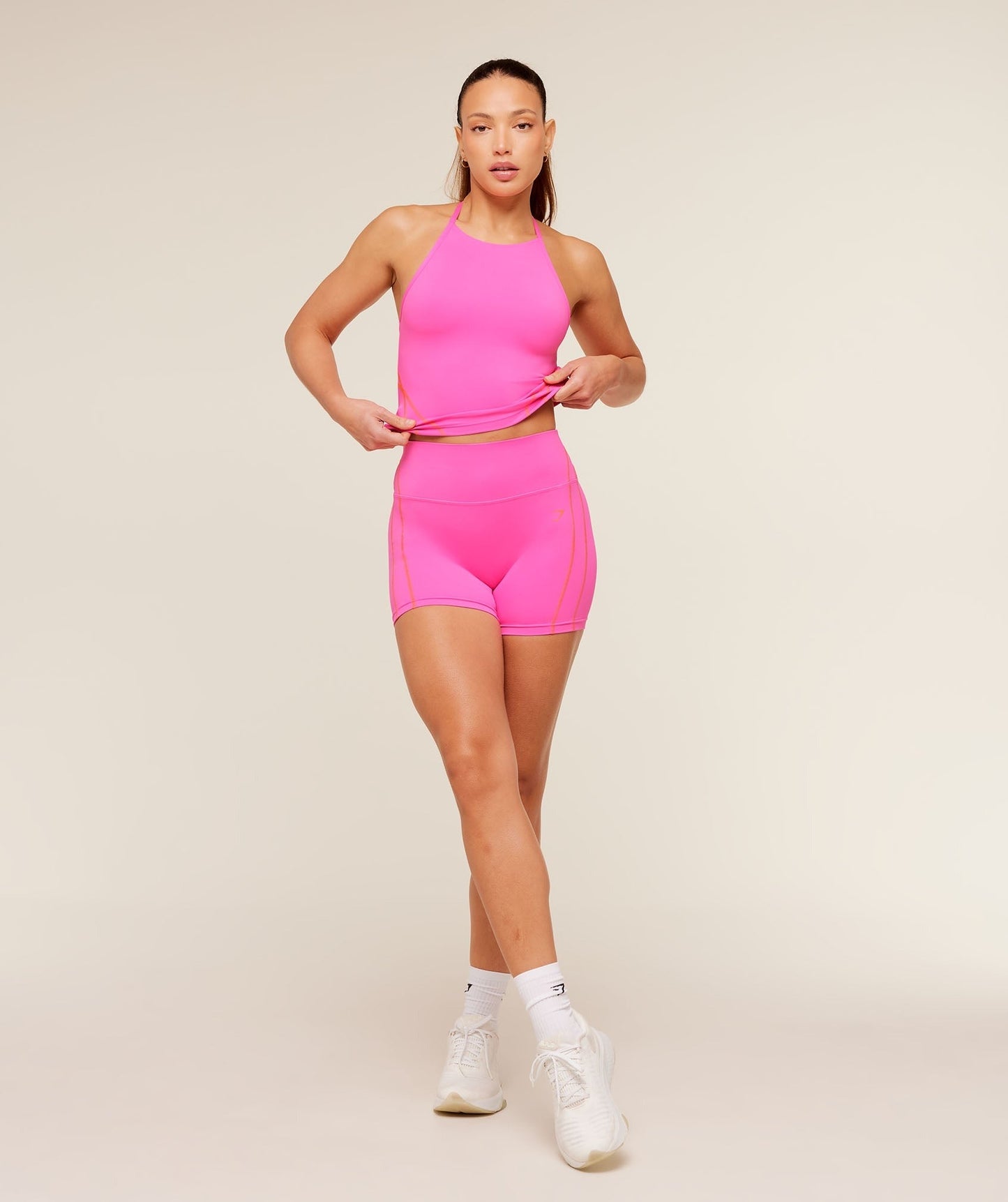 Gymshark Volt Tank Top - Electric Pink/Dayglow Peach