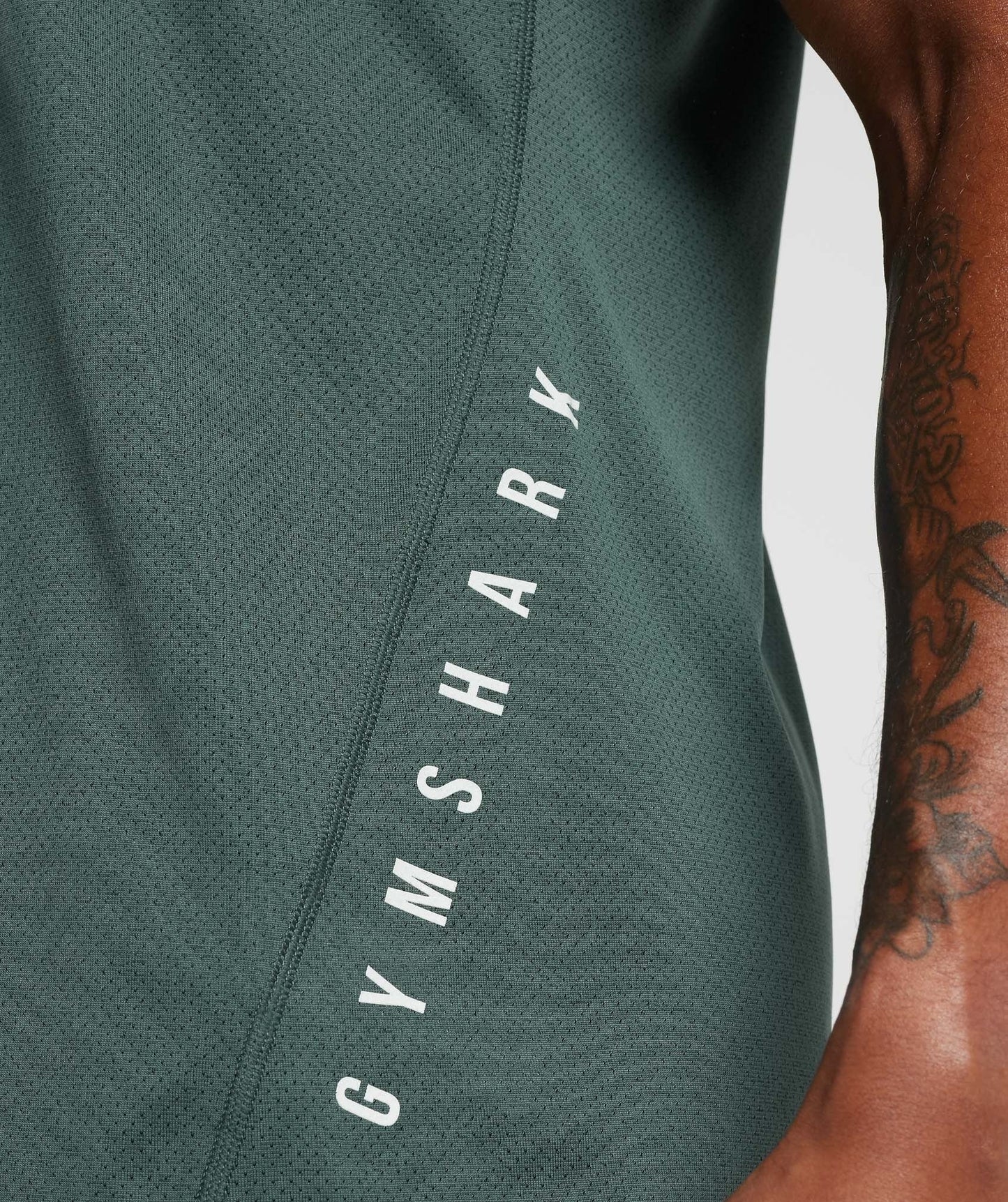 Gymshark Sport T-Shirt - Fog Green/Black Marl