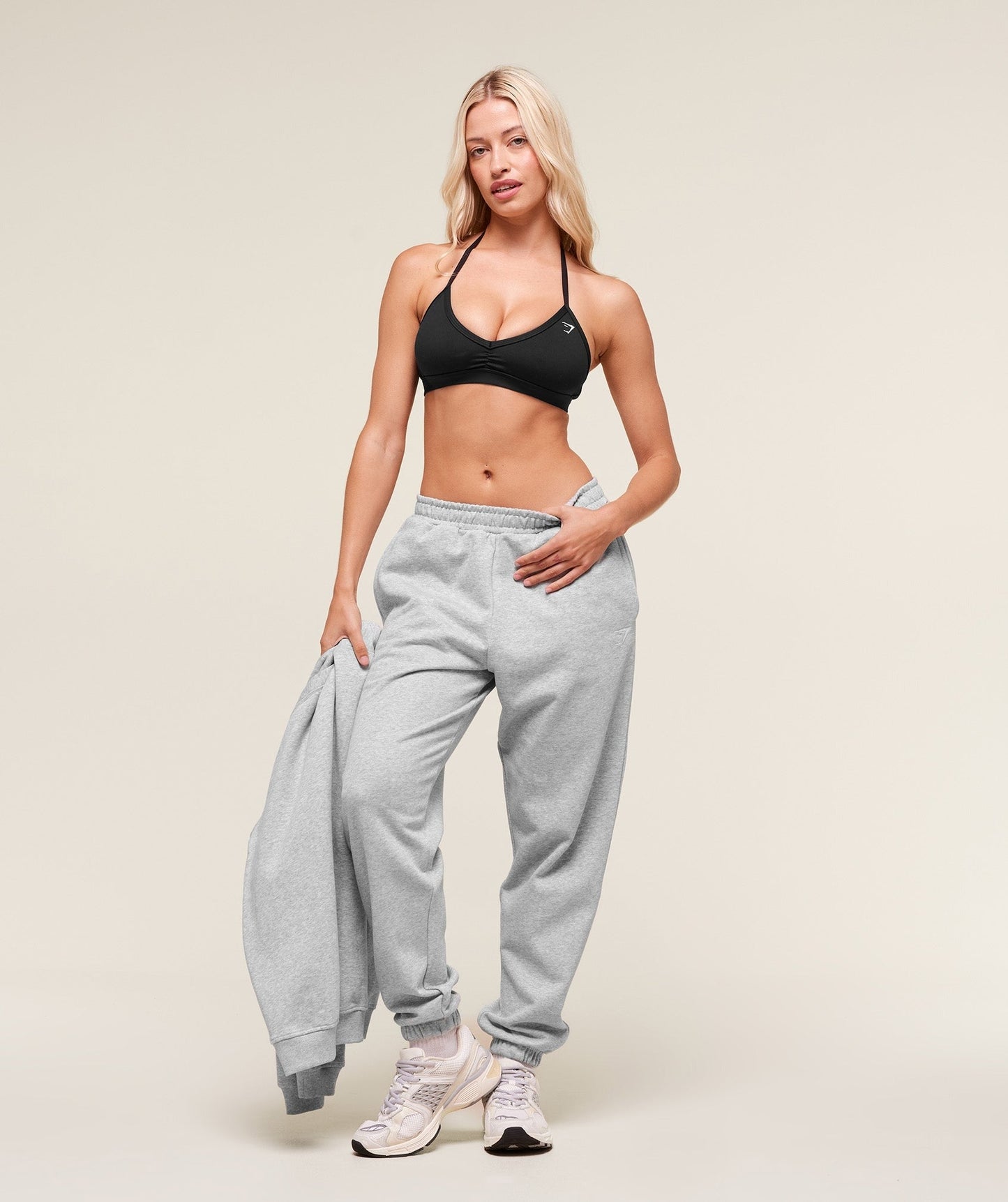 Gymshark Training Fleece Short Jogger - Light Grey Core Marl