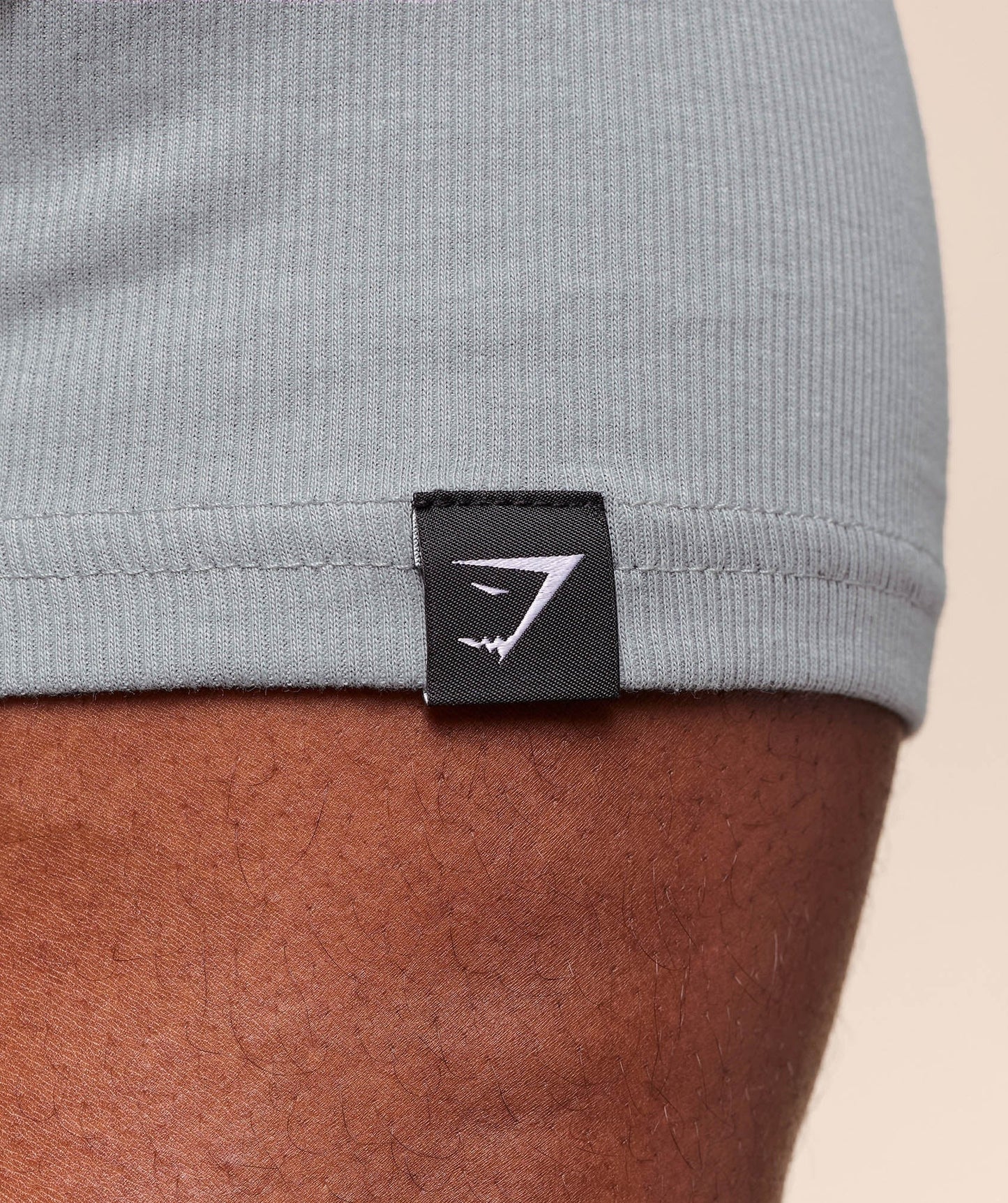 Gymshark Legacy Ribbed T-Shirt - Denim Grey