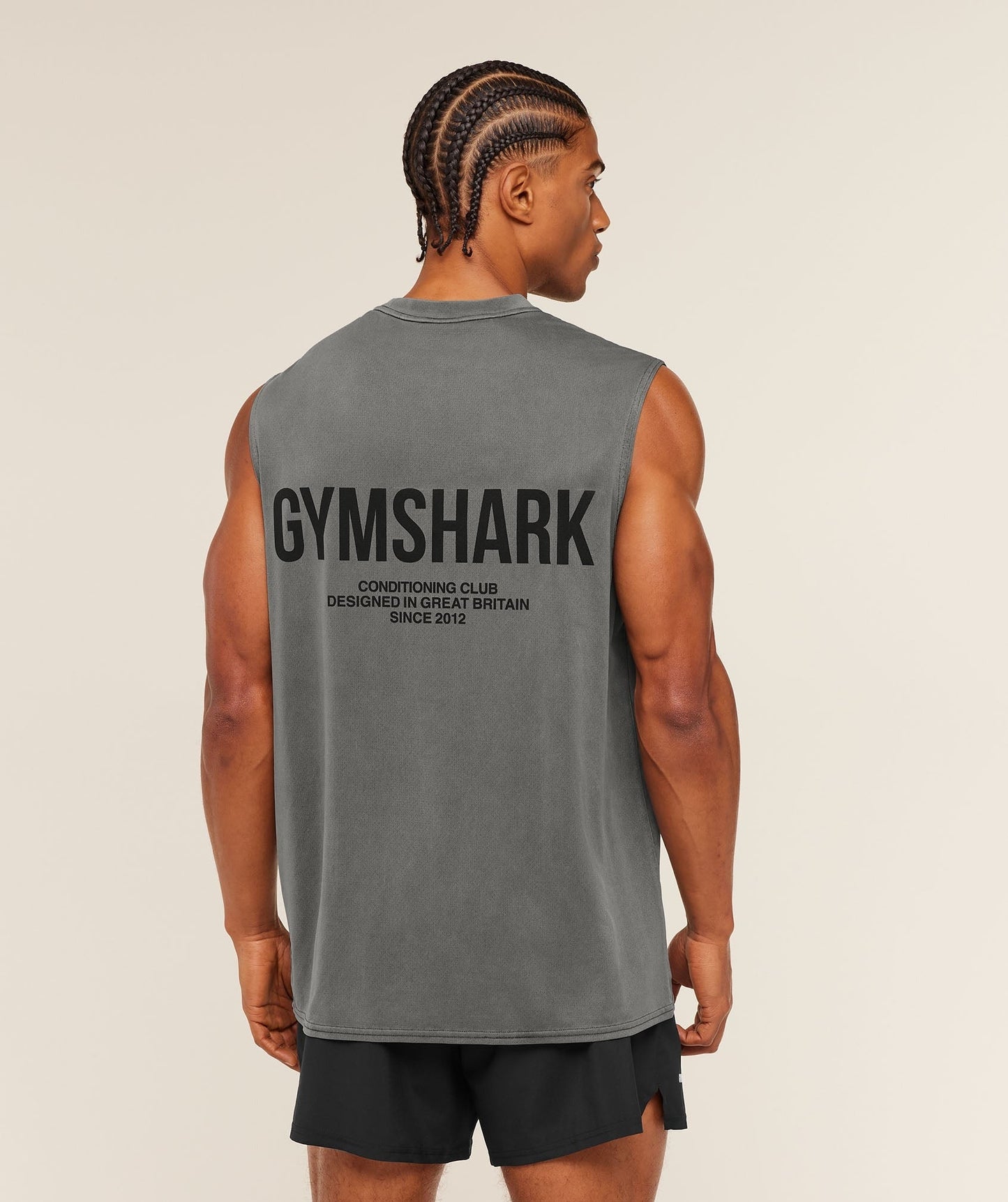 Gymshark Conditioning Club Washed Tank - Black/Wash