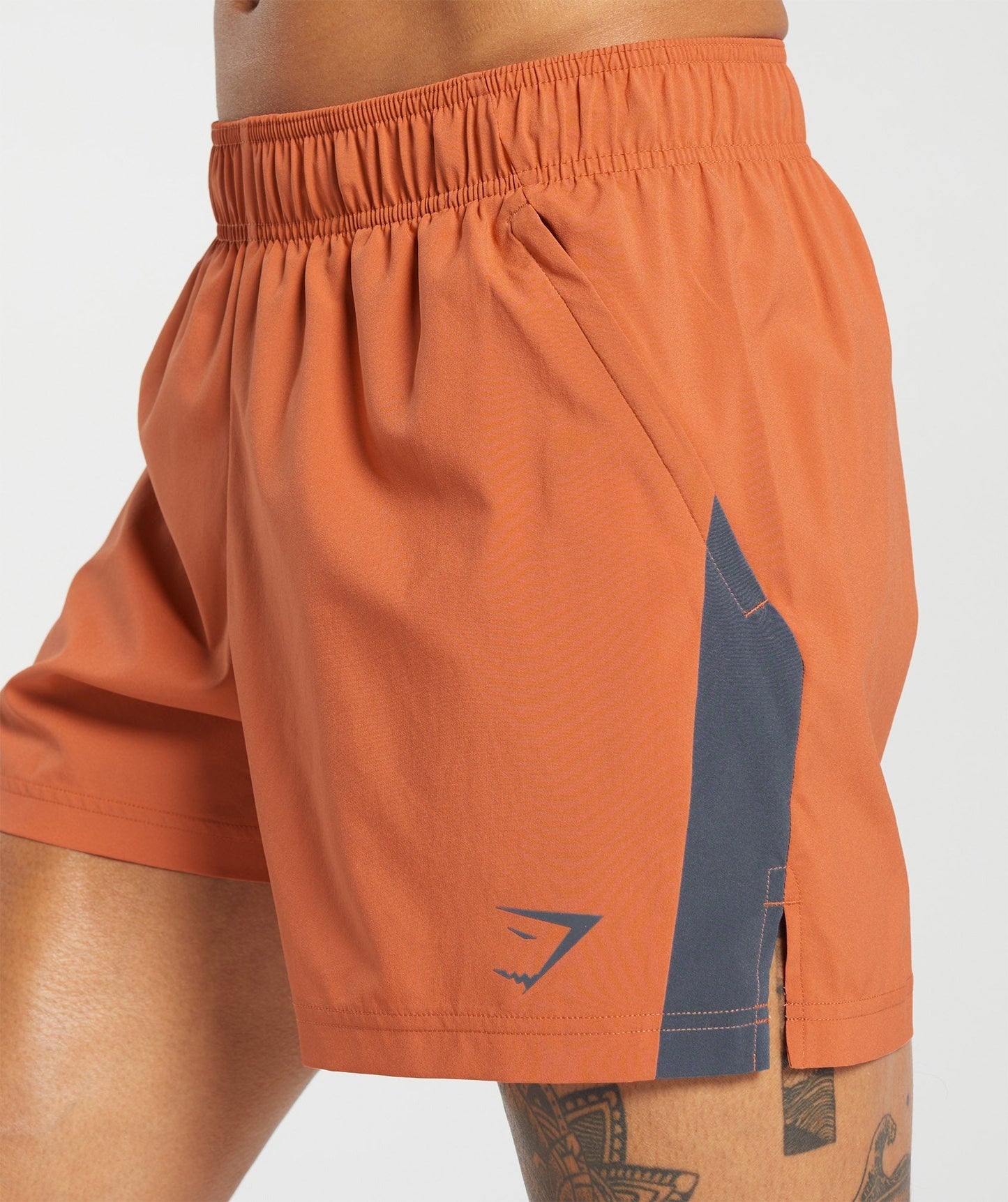 Gymshark Sport 5" Short - Muted Orange/Titanium Blue