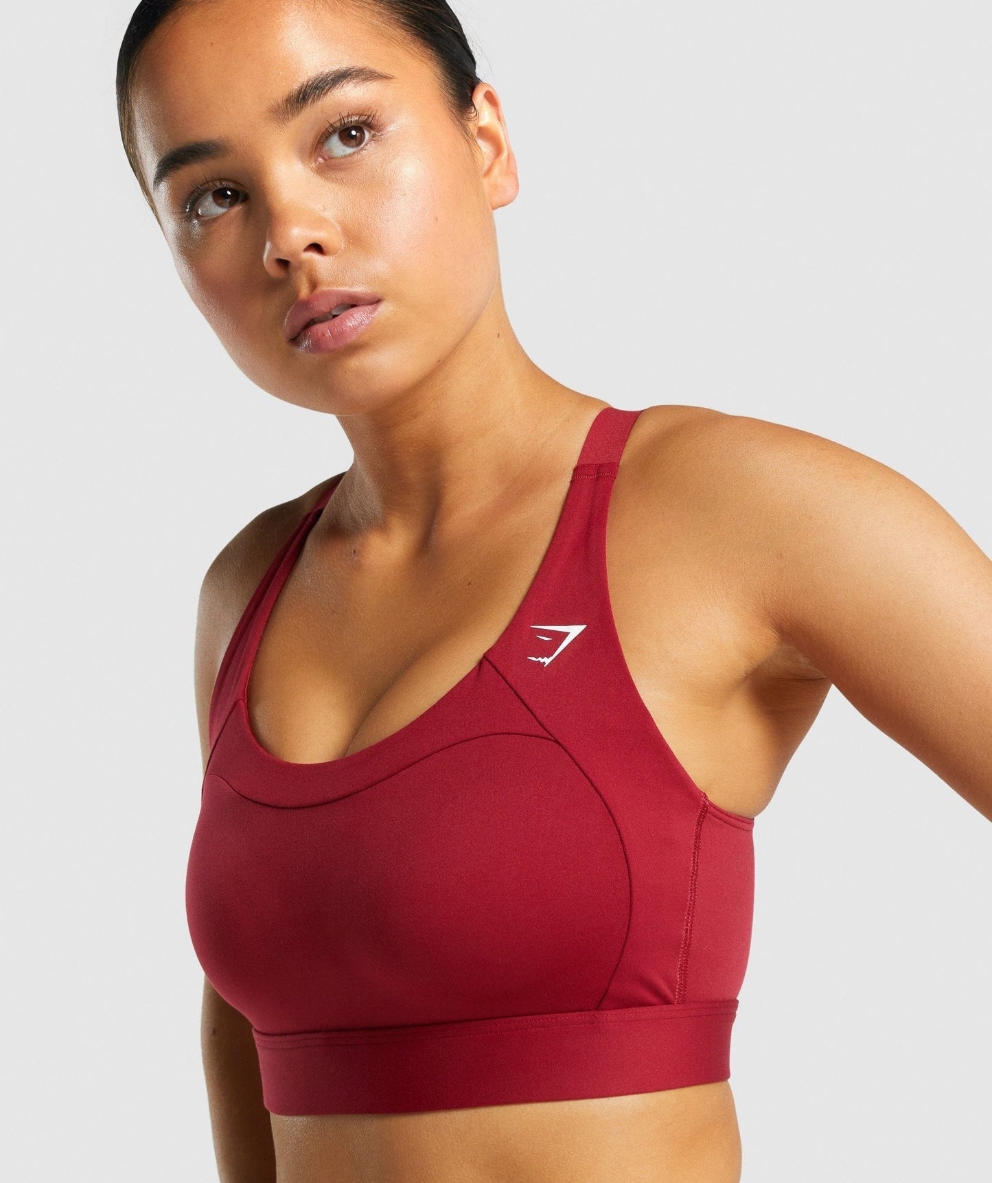 Gymshark Racer Back Sports Bra - Burgundy