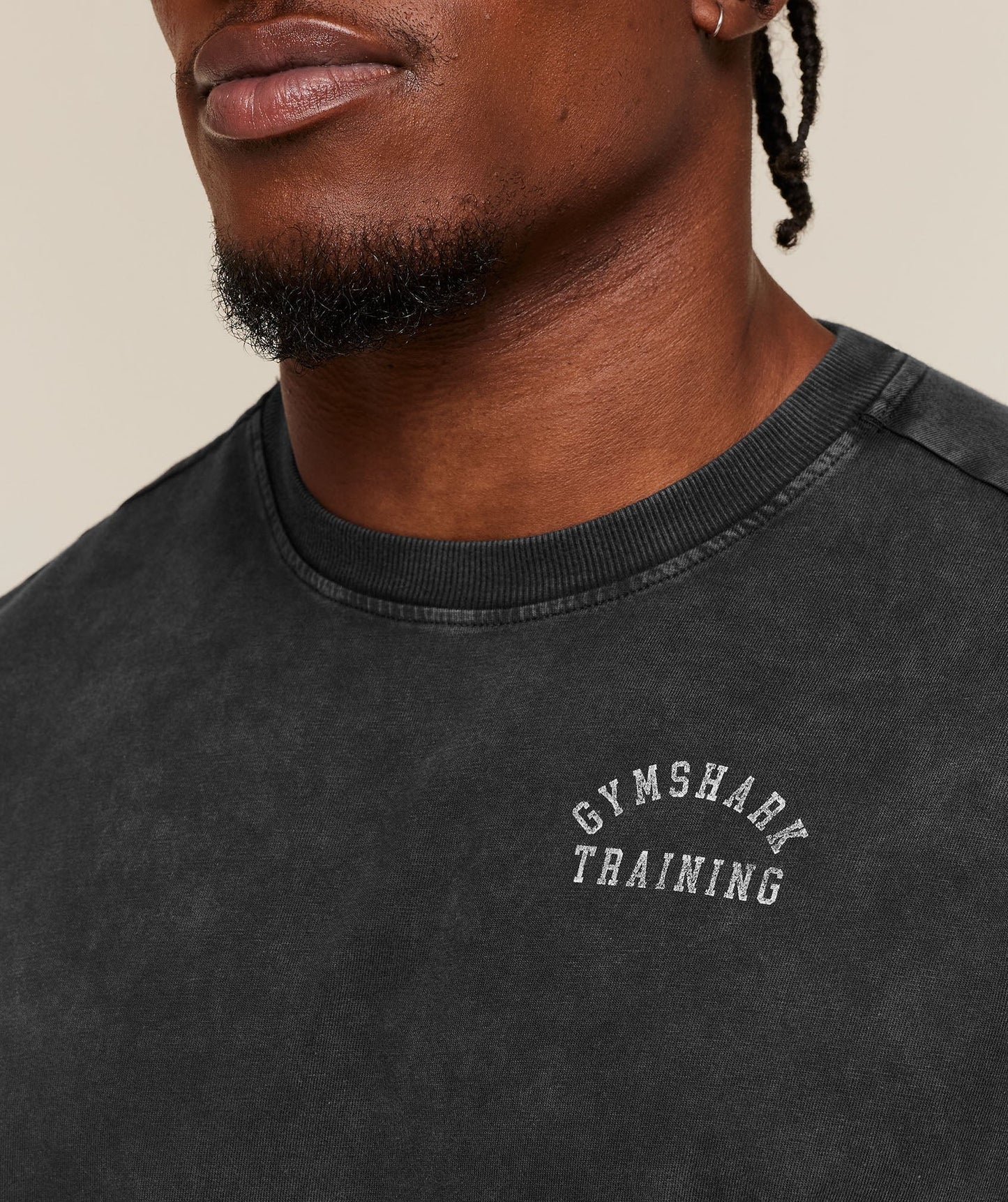 Gymshark Retro Collegiate T-Shirt - Black