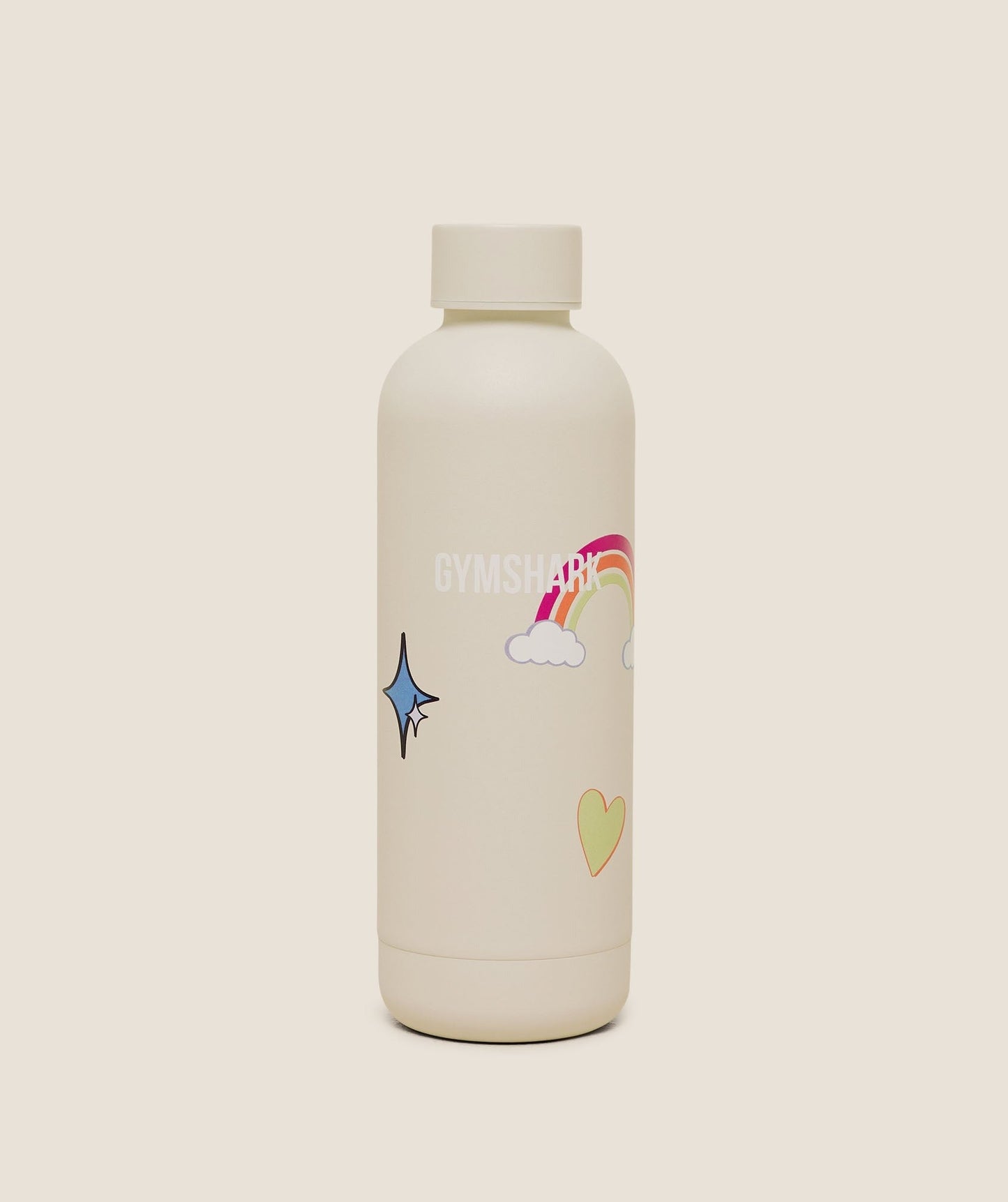 Gymshark Lucky Graphic 500ml Bottle - Tinted White