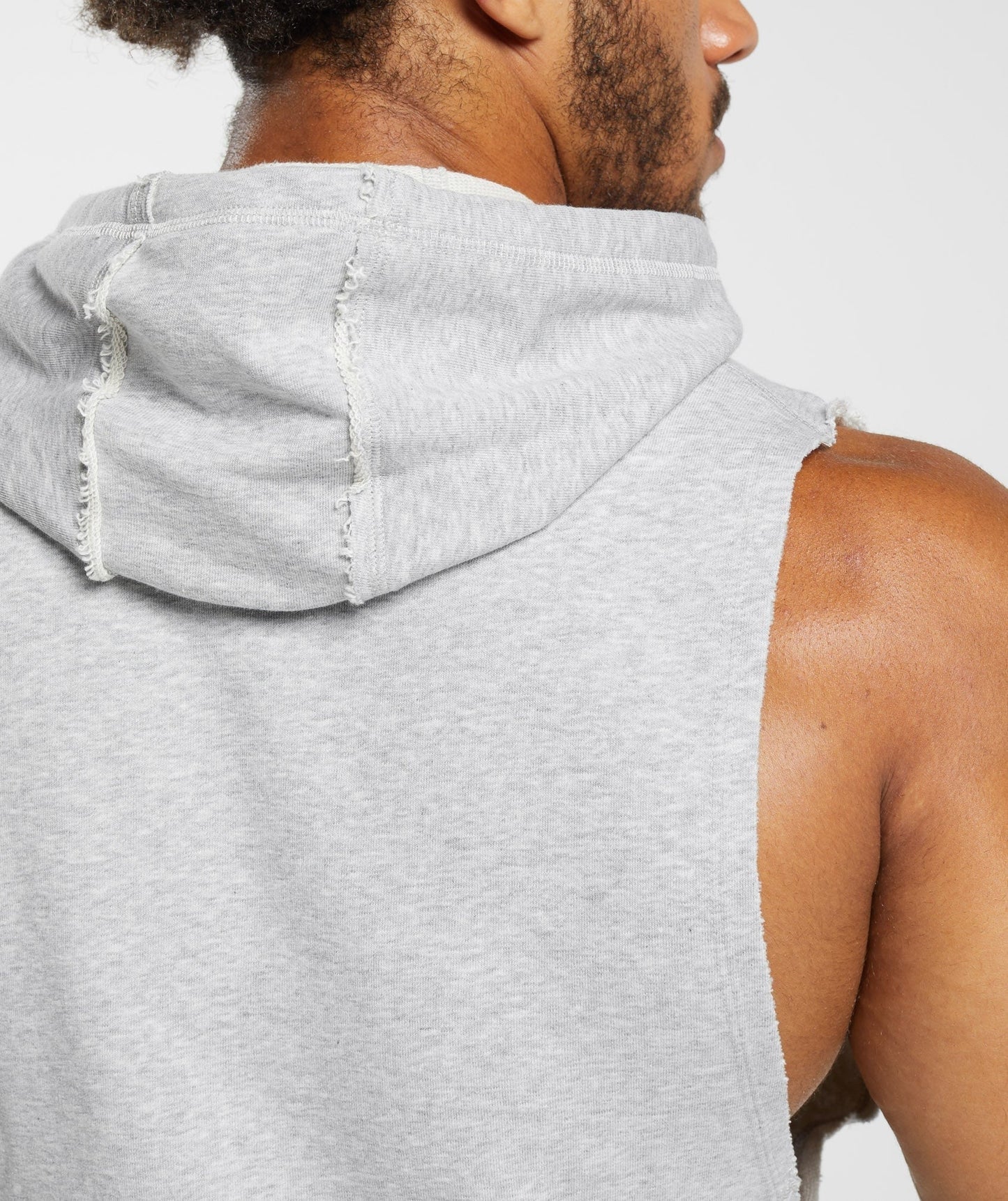 Gymshark Legacy Drop Arm Hoodie - Light Grey Marl