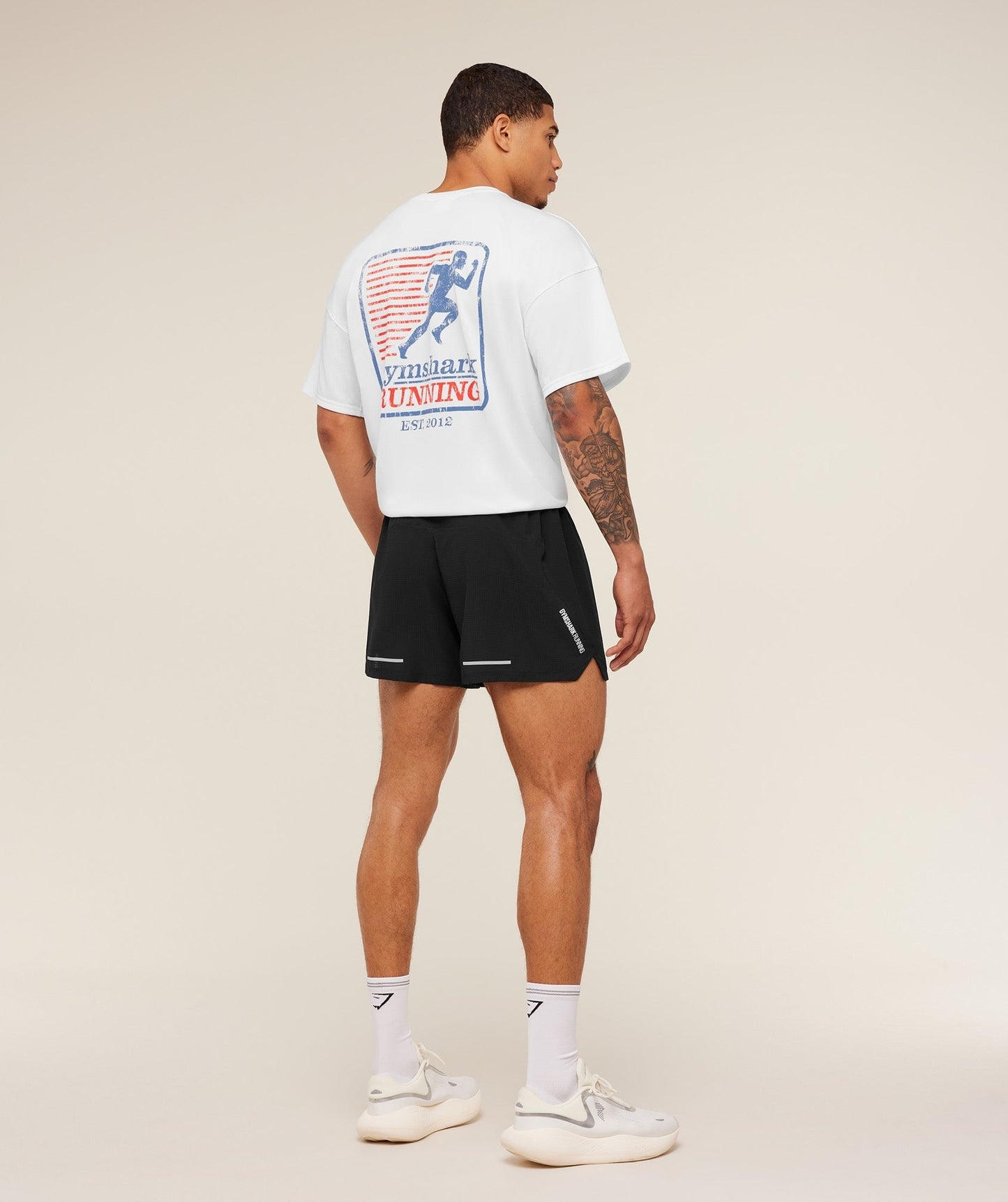 Gymshark Run Club Graphic T-Shirt - GS White