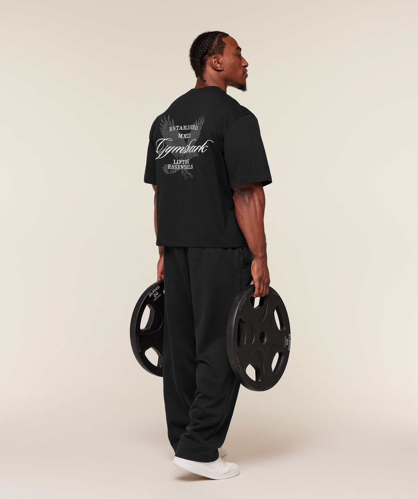 Gymshark Eagle Script Graphic T-Shirt - GS Black