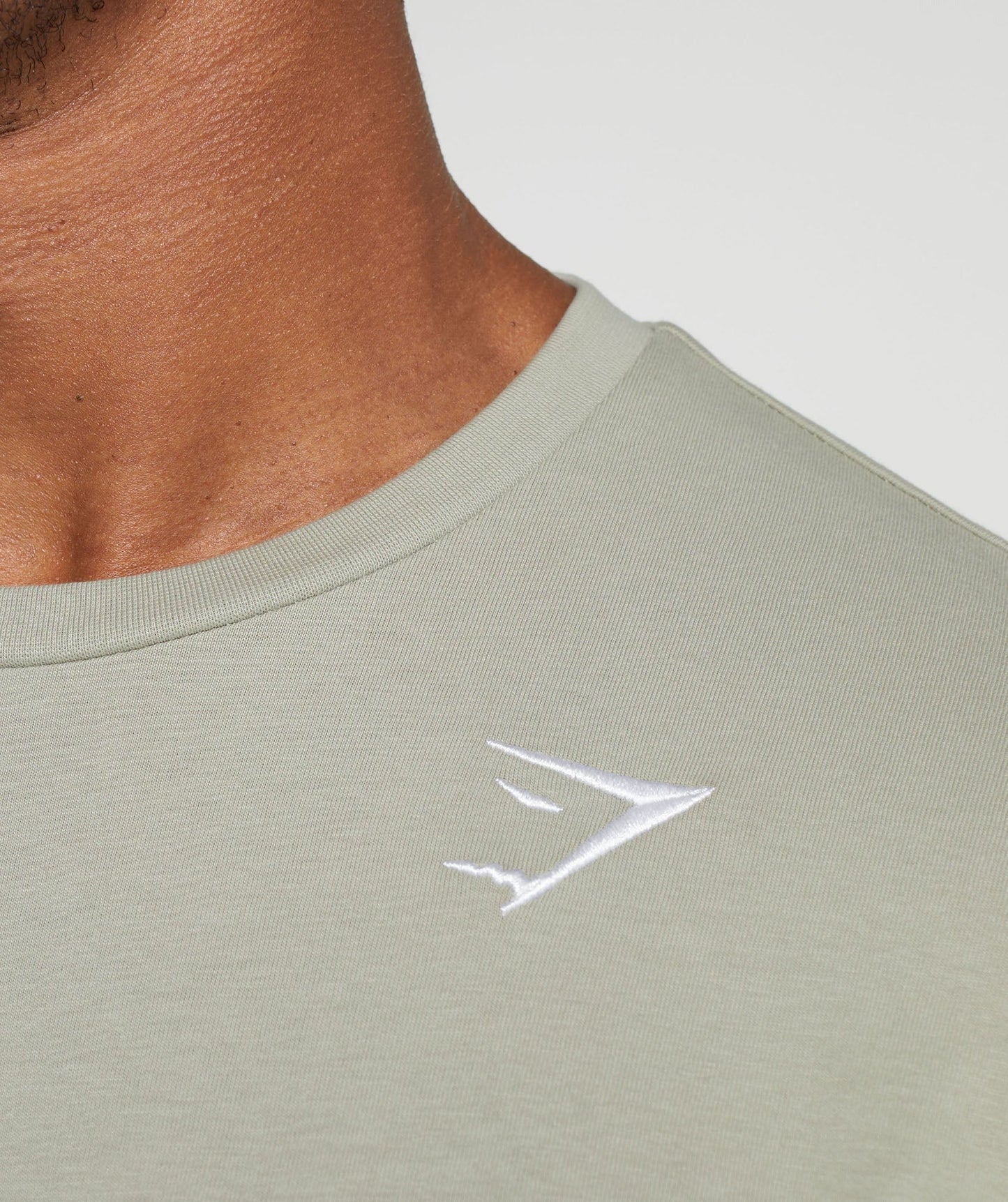 Gymshark Crest Long Sleeve T-Shirt - Stone Grey