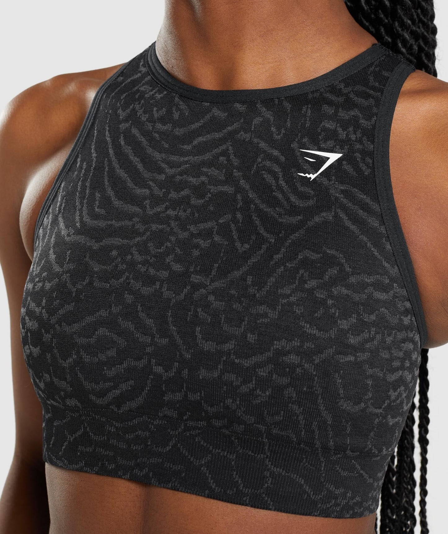 Gymshark Adapt Animal Seamless Sports Bra - Black