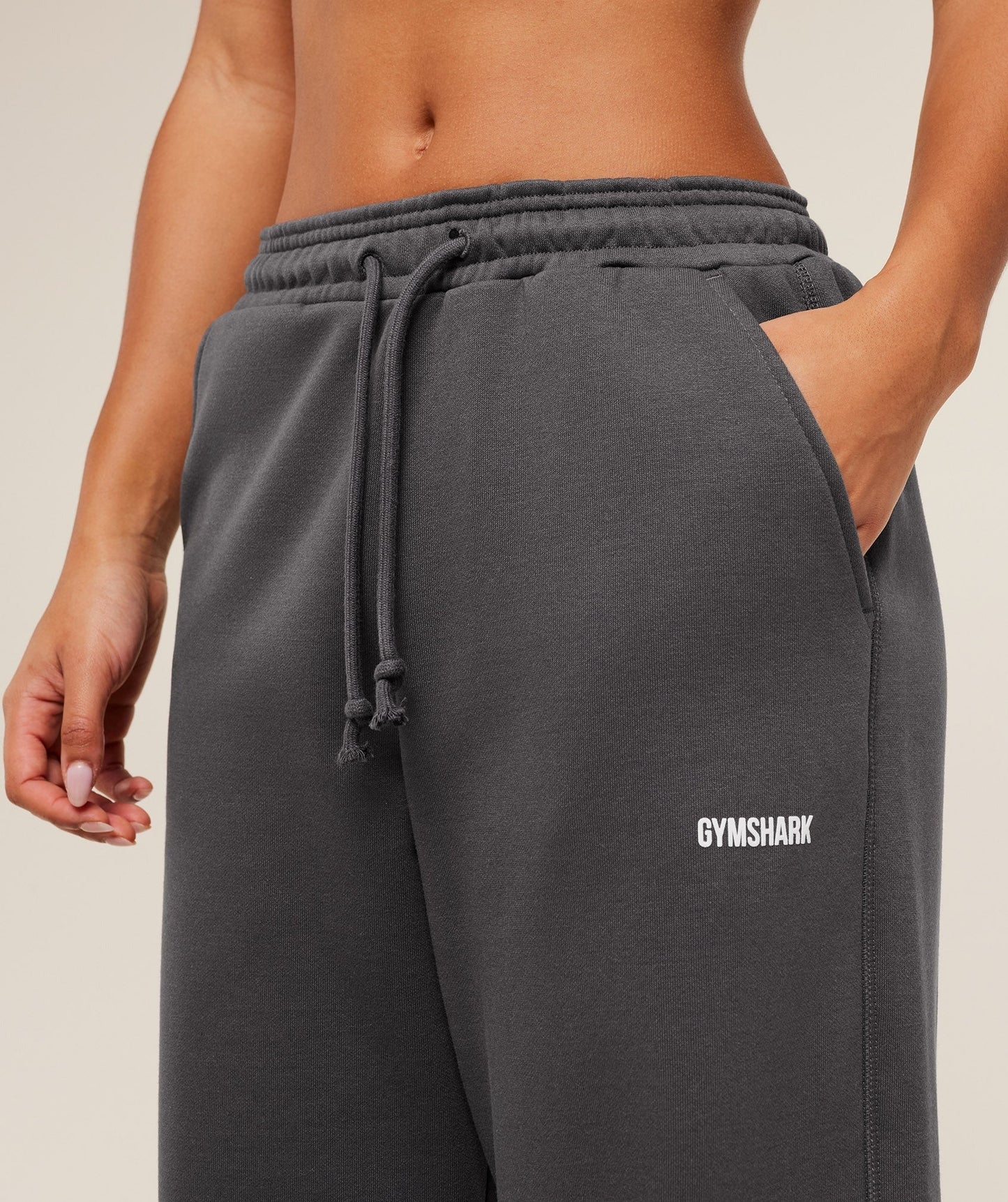Gymshark Cosy Luxe Straight Leg Tall Joggers - Onyx Grey