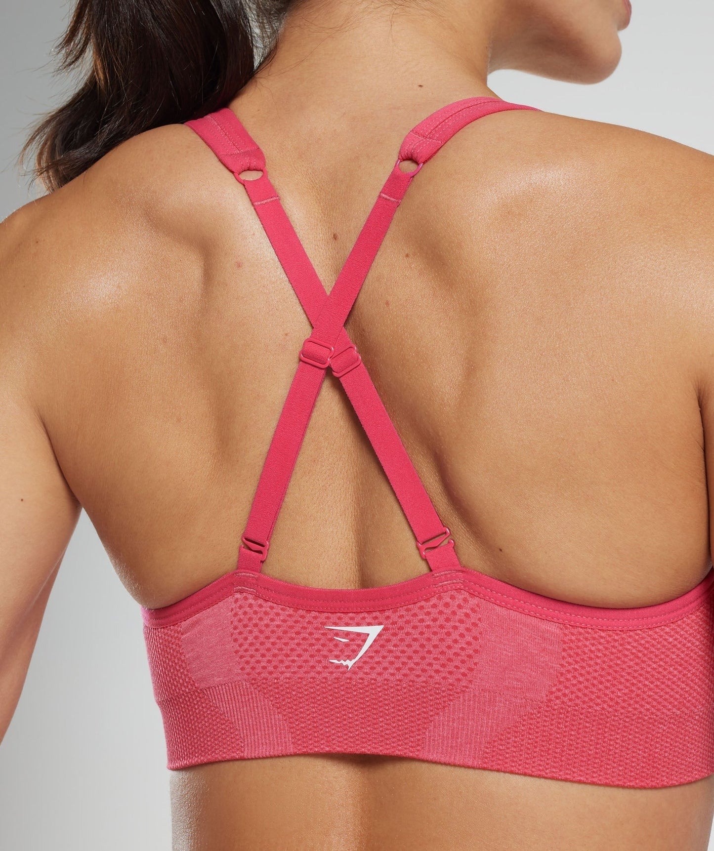 Gymshark Vital V Neck Sports Bra - Bright Fuchsia Marl
