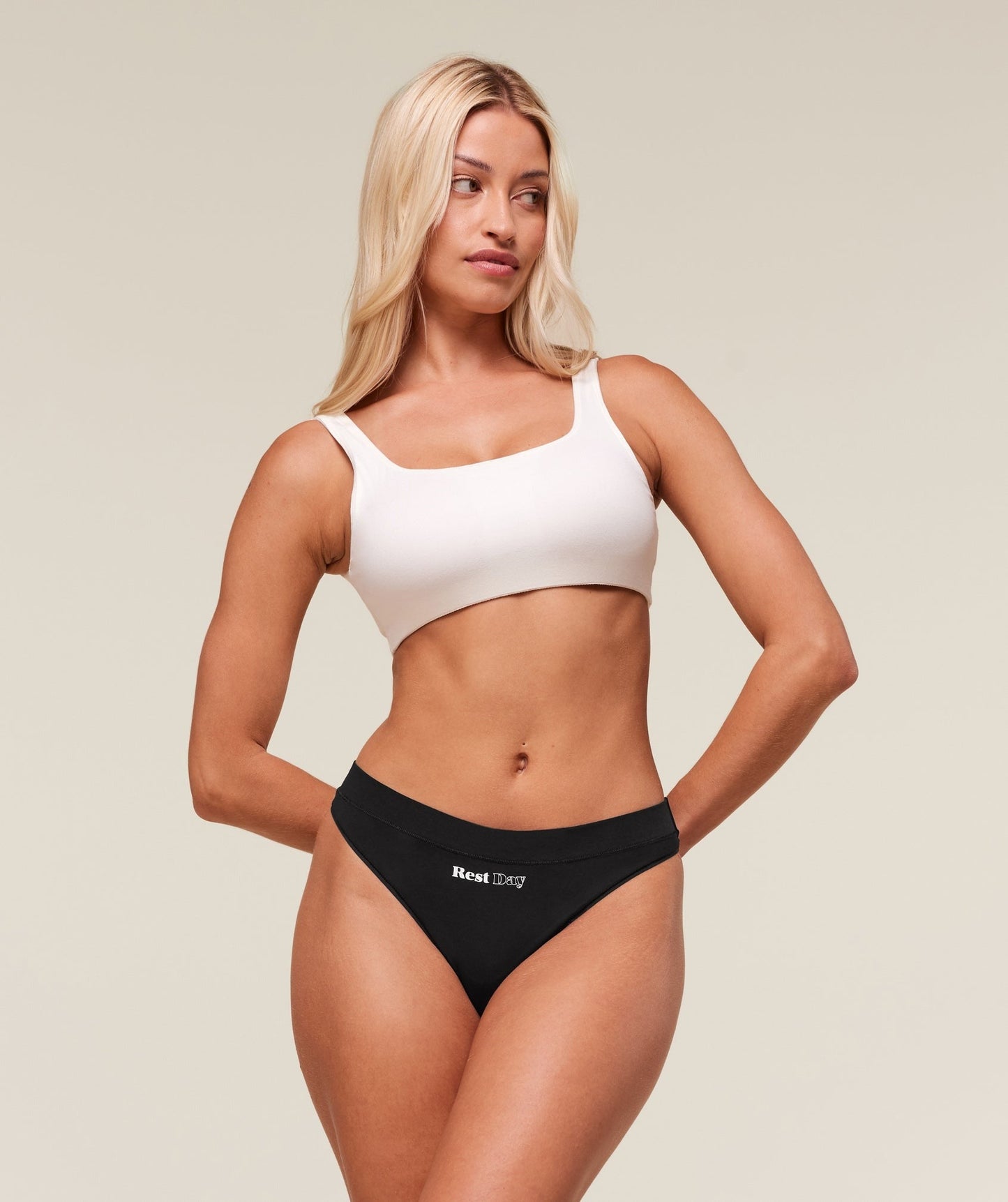 Gymshark Training Day Graphic 7PK Cotton Thong - White/Green/Pink/Mauve/Grey/Black