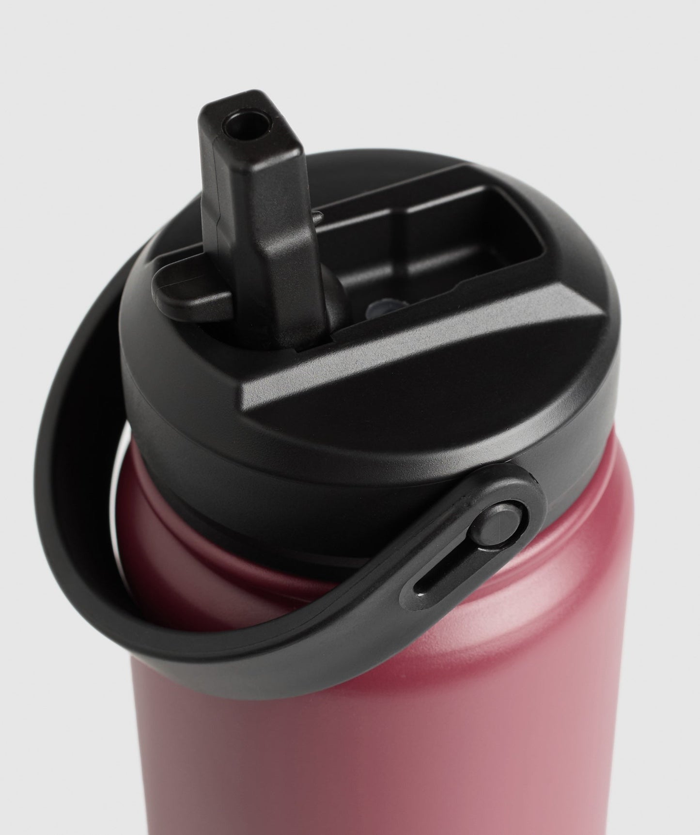 Gymshark Metal Insulated Straw Bottle 24oz - Washed Berry Pink