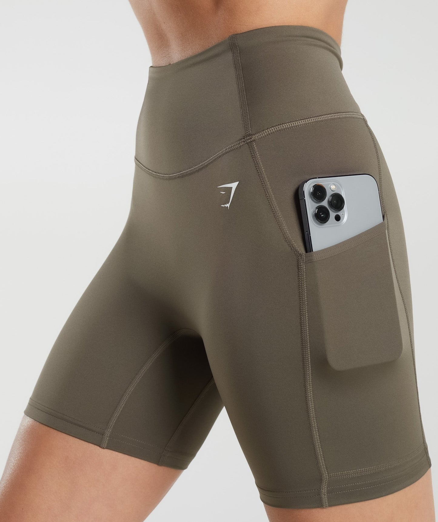 Gymshark Pocket Shorts - Camo Brown