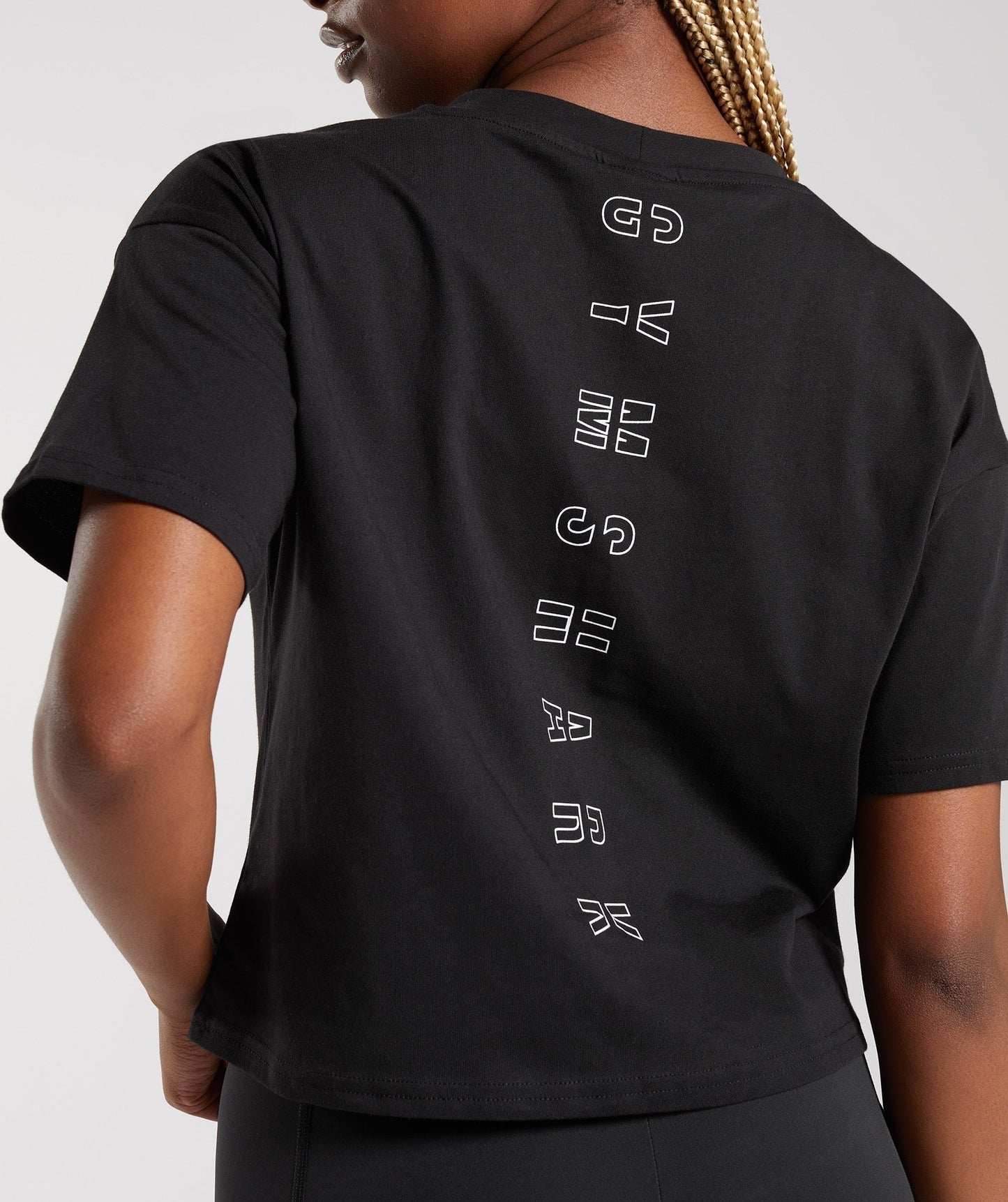 Gymshark Central Graphic Midi Tee - Black