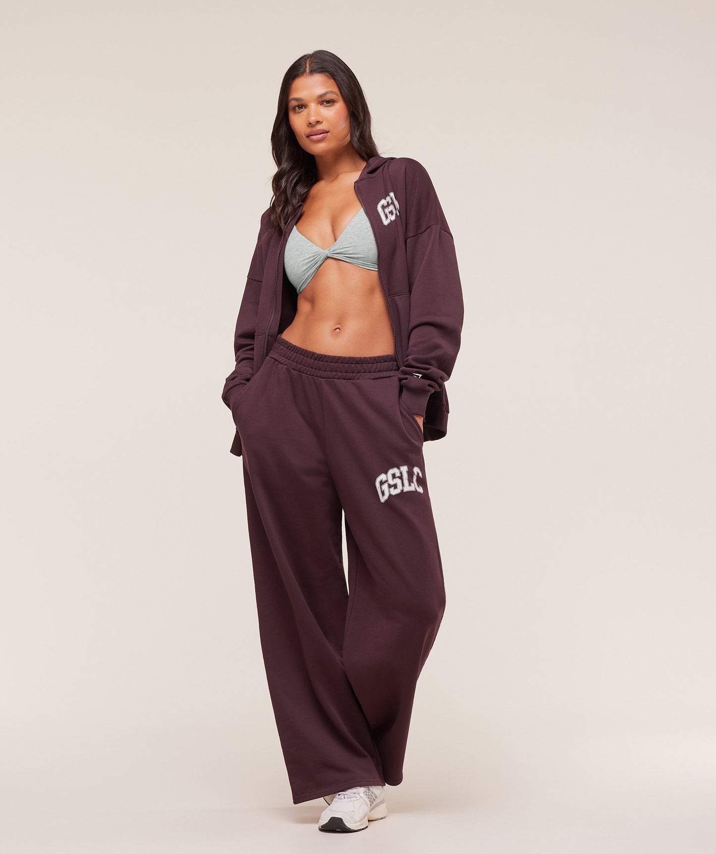 Gymshark GSLC Lifting Club Straight Leg Joggers - Cherry Purple