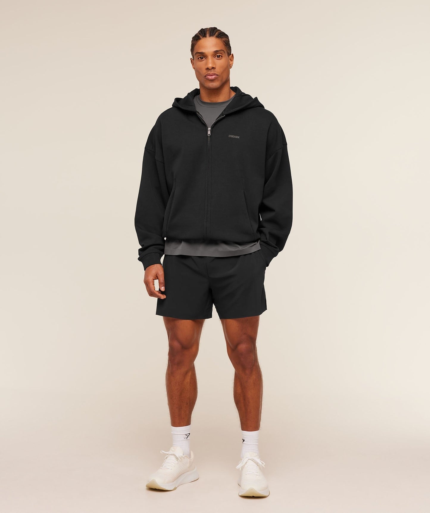 Gymshark Evolve Lightweight Zip Through Hoodie - Black
