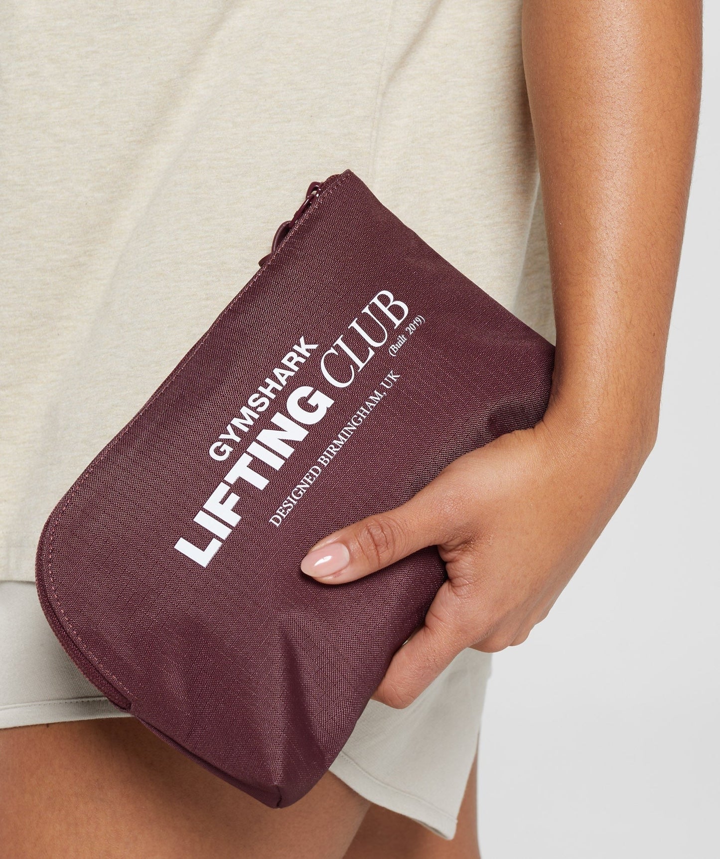 Gymshark Social Club Cosmetic Bag - Cherry Brown