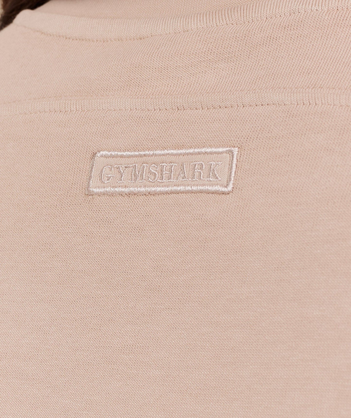 Gymshark Pump Cover Structured Fleece Top - GS Dusk Pink/WASH